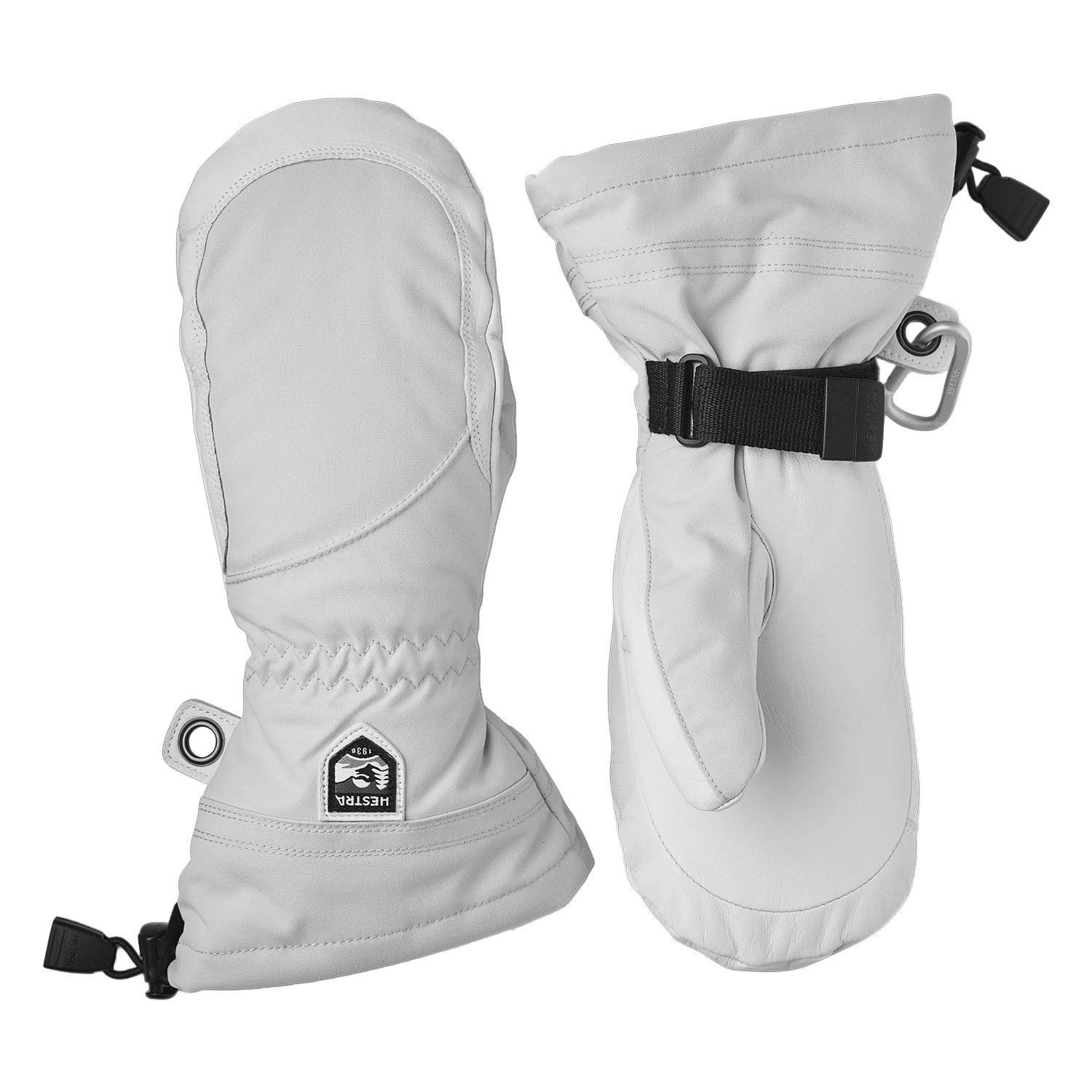 Hestra Women's Heli Mitt Misty Grey/Off White