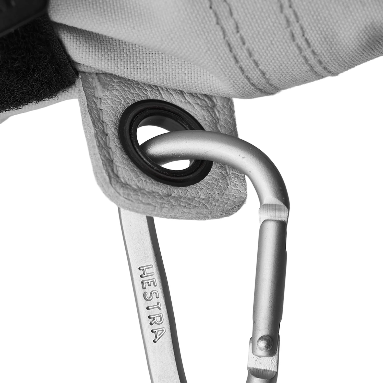 Hestra Women's Heli Mitt Misty Grey/Off White - Image 3