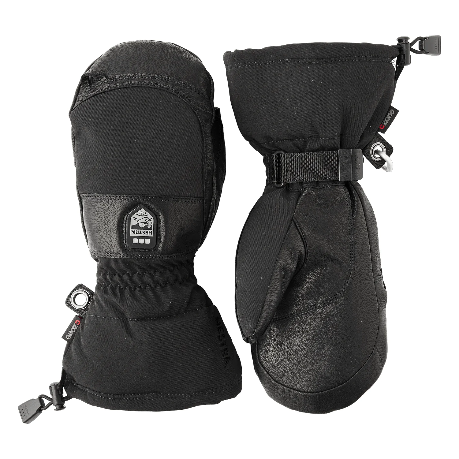 Hestra Heater Gauntlet Mitt Black/Black