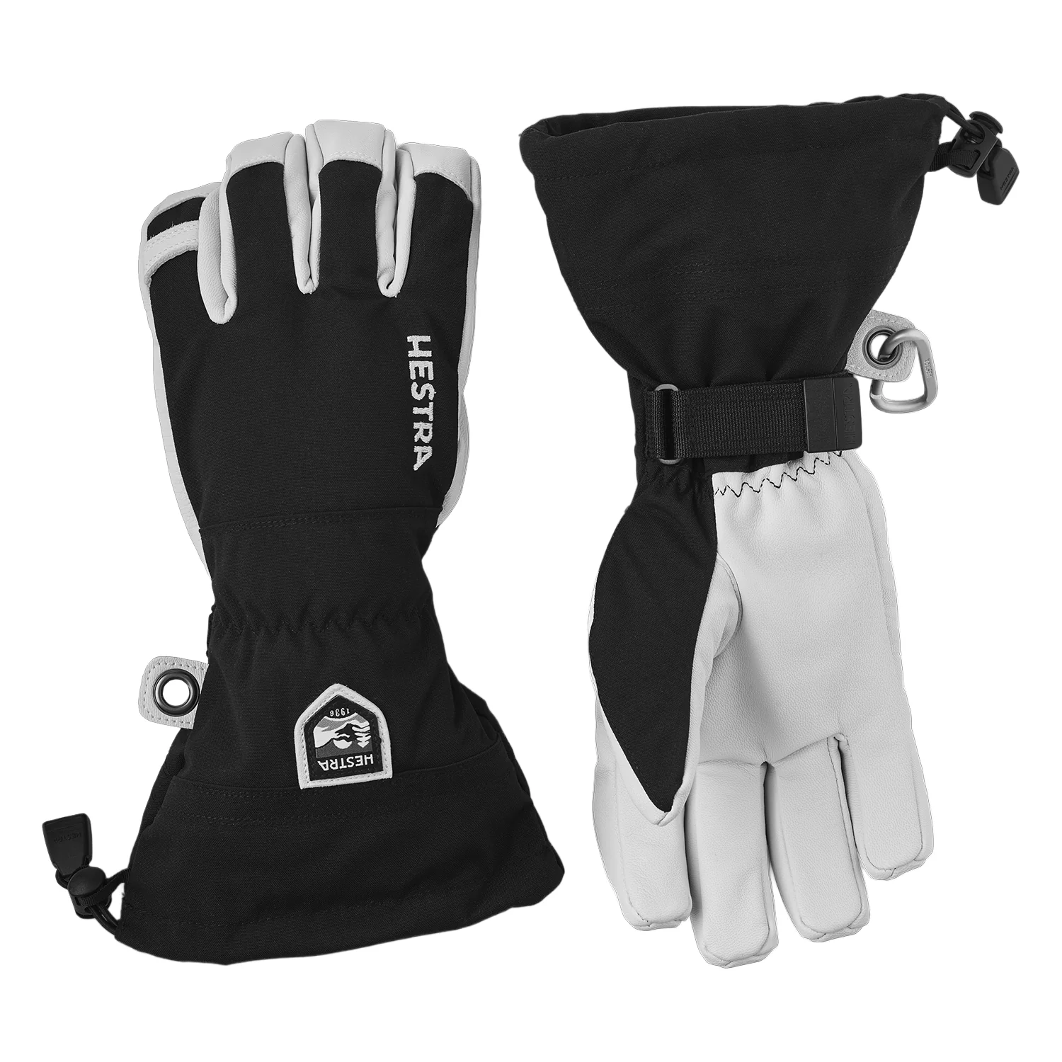 Hestra Men's Army Leather Heli Ski Glove Black
