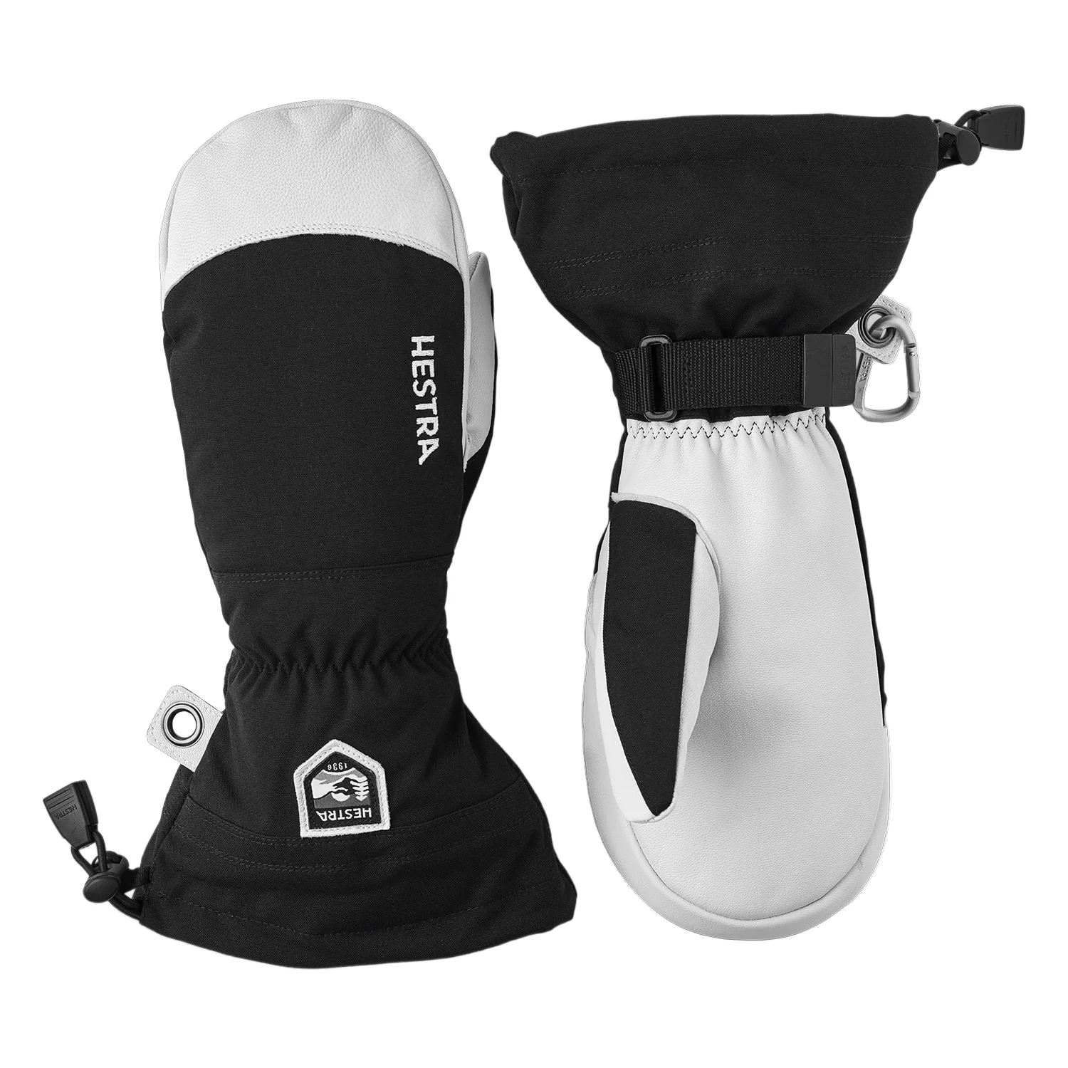 Hestra Men's Leather Heli Ski Mitt Black