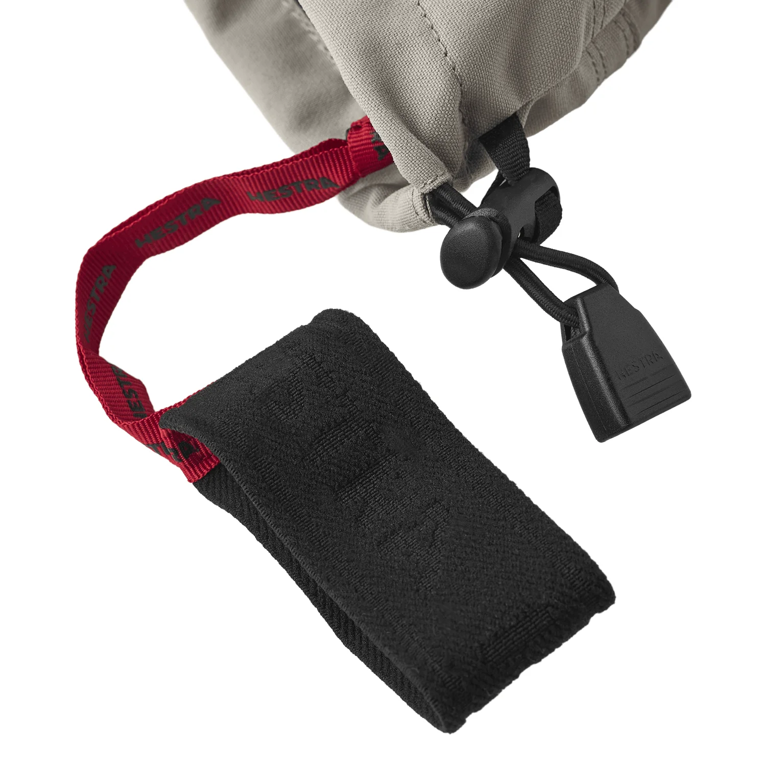 Hestra Women's Heli Ski Mitt Khaki/Off White - Image 3