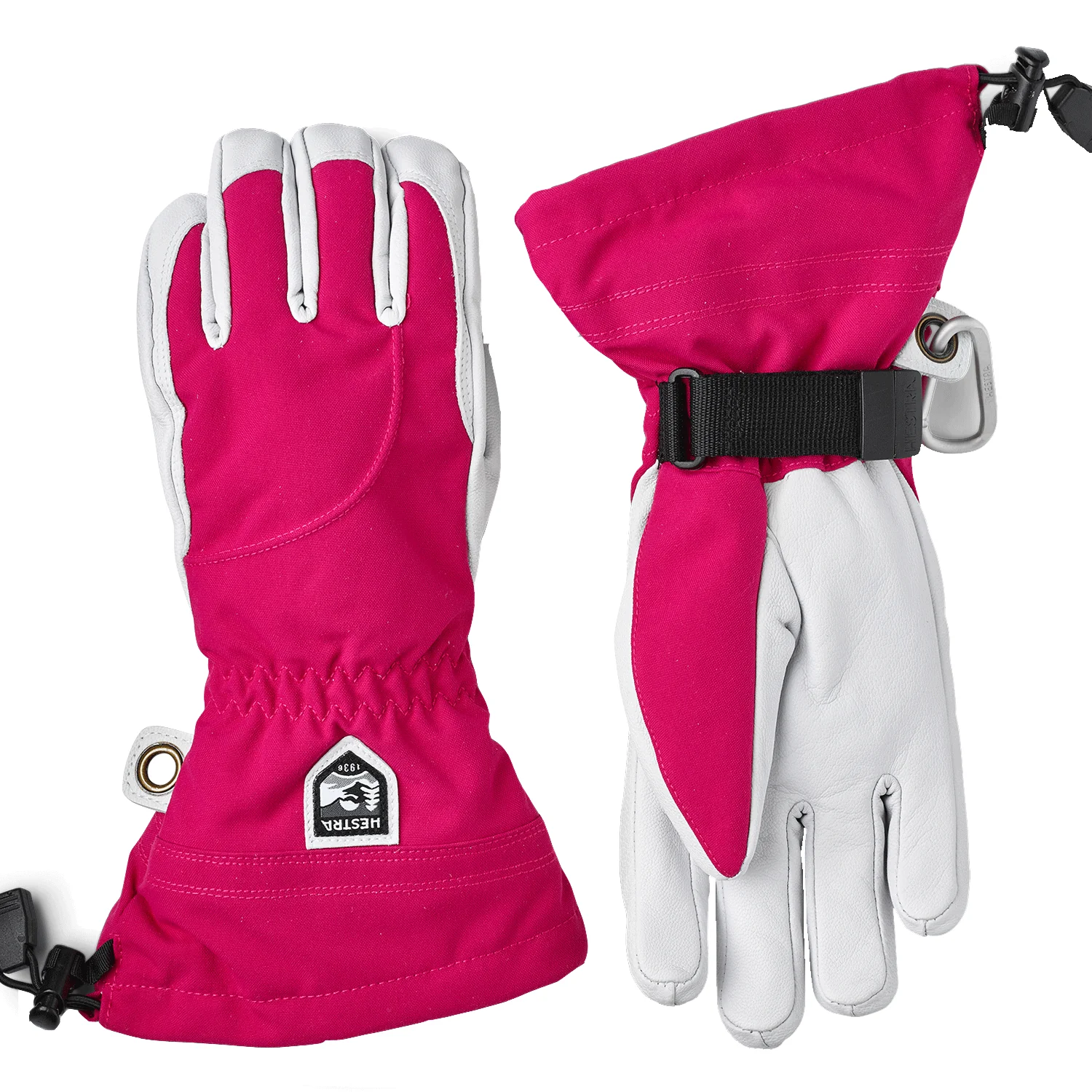 Hestra Women's Heli Ski Female Glove Cerise/White