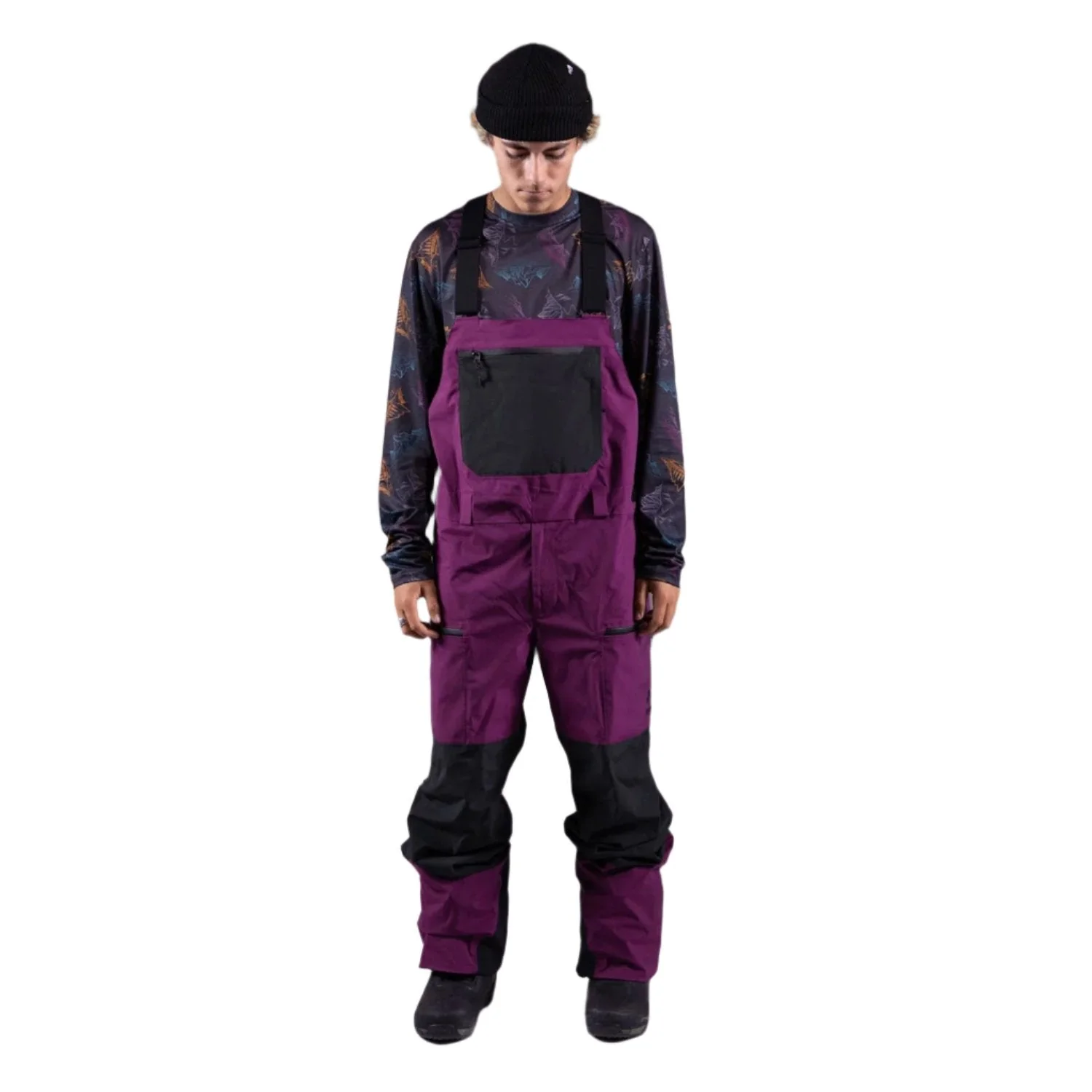Jones Men's MTN Surf Recycled Bib Pant 2025 Deep Purple