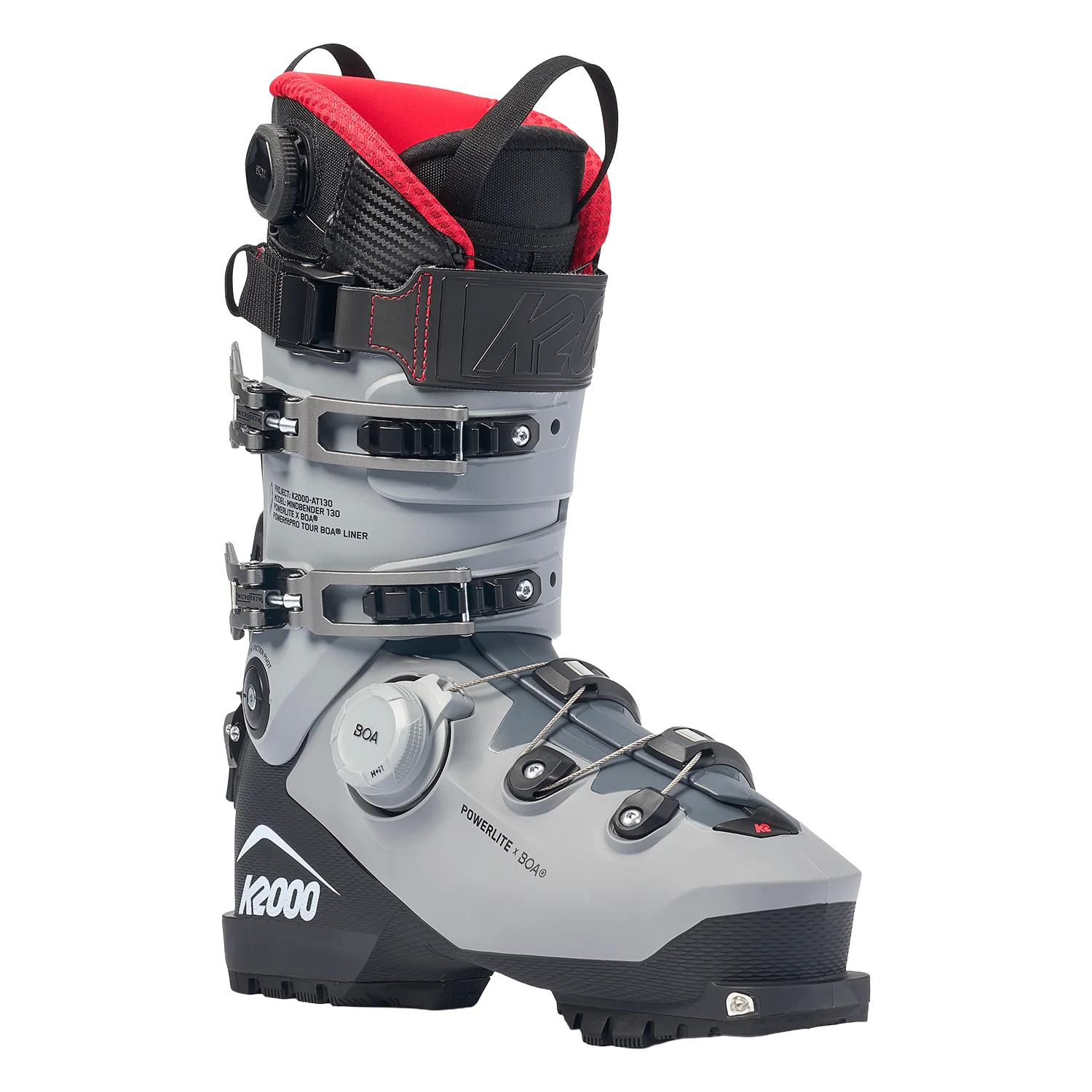 K2 K2000 AT130 Ski Boot 2026 Black/Silver - Image 2