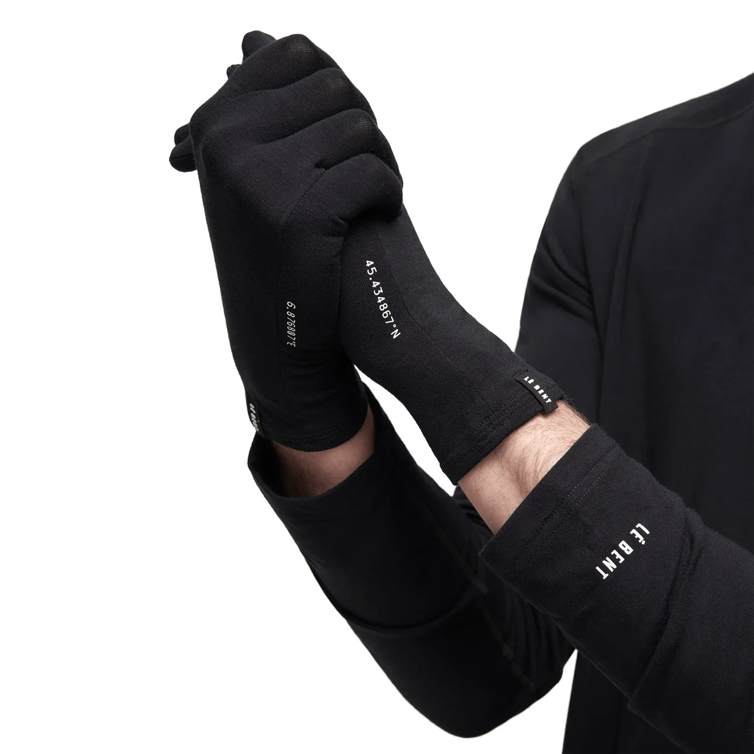 Le Bent Core Midweight Glove Liner Black - Image 2
