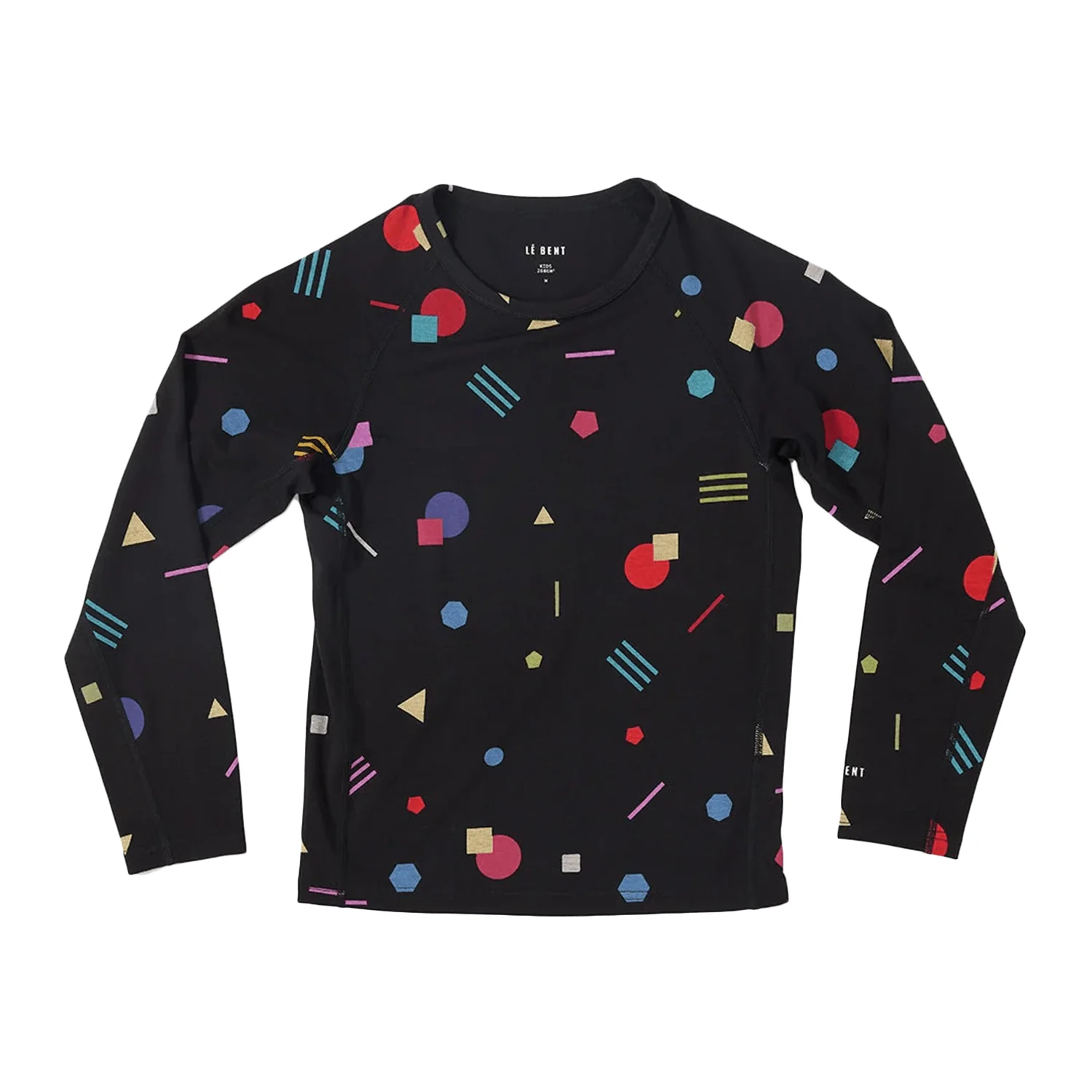 Le Bent Kid's Confetti Midweight Raglan 2026 Black Confetti - Image 2