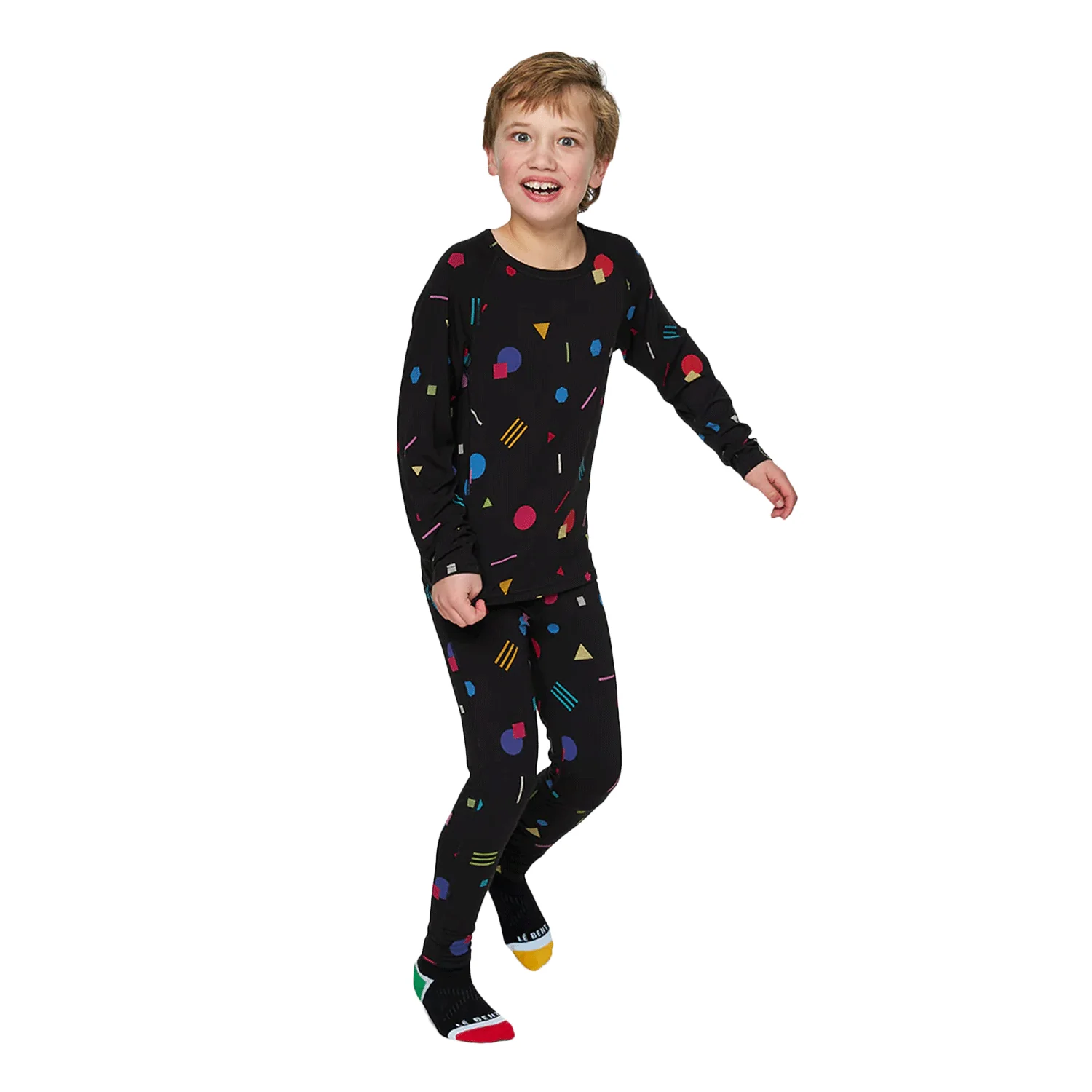 Le Bent Kids Confetti Midweight Raglan Top 2025 Black - Image 2