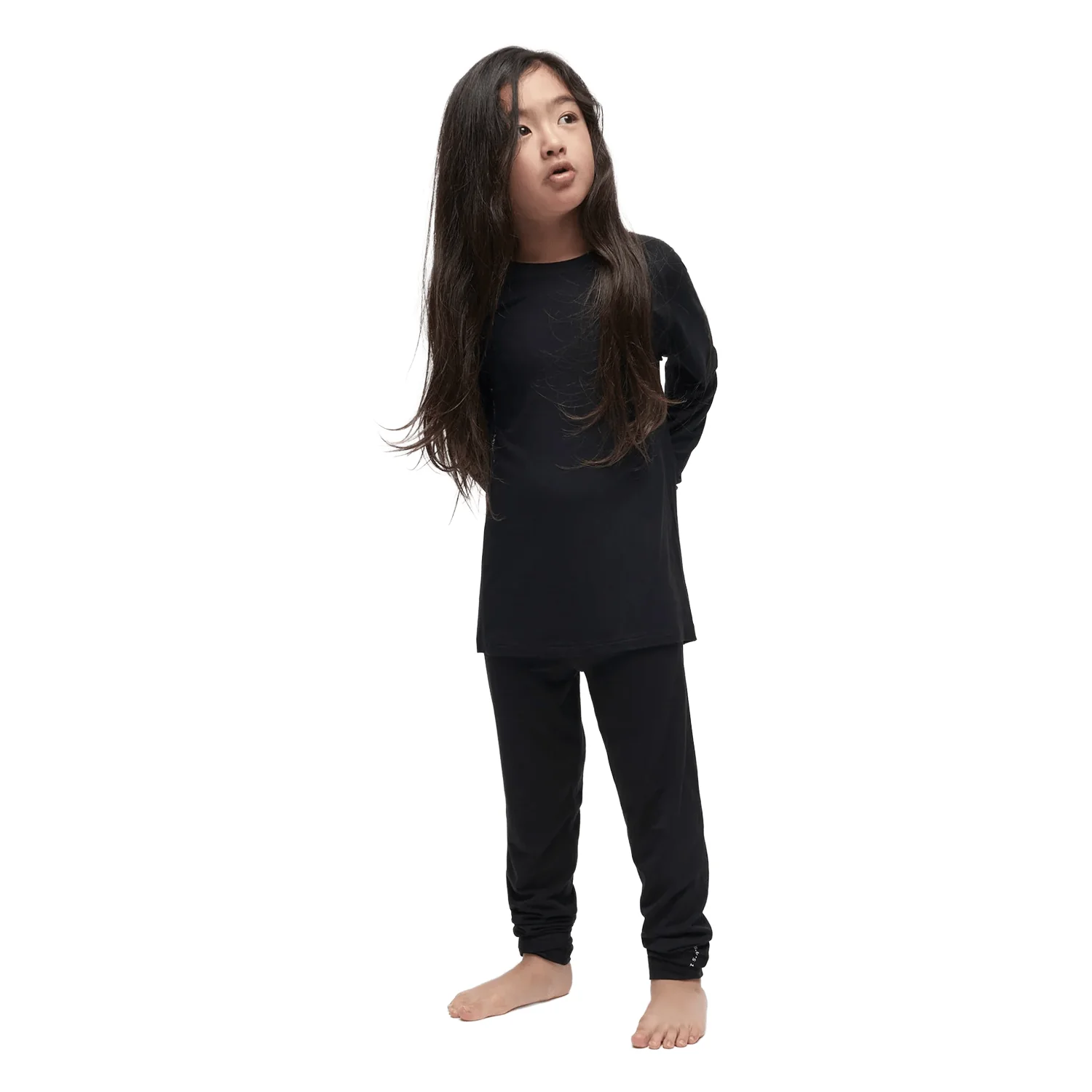 Le Bent Kids Core 260 Midweight Bottom Black - Image 2