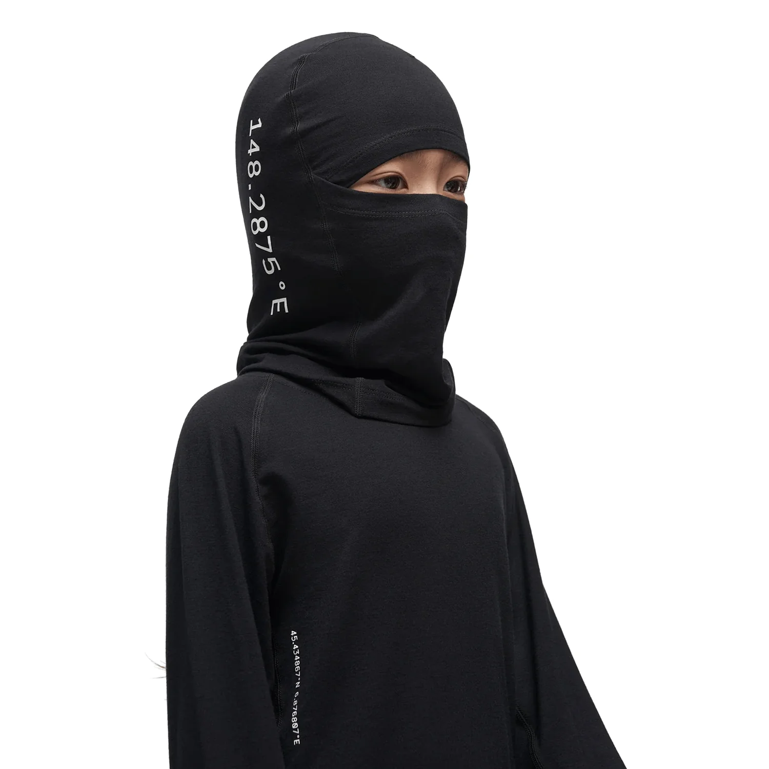Le Bent Kids Core Midweight Balaclava Black - Image 2