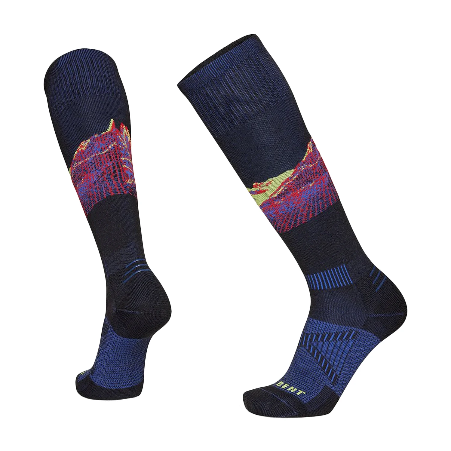 Le Bent Men's Cody Townsend Pro Series Zero Cushion Snow Sock Black