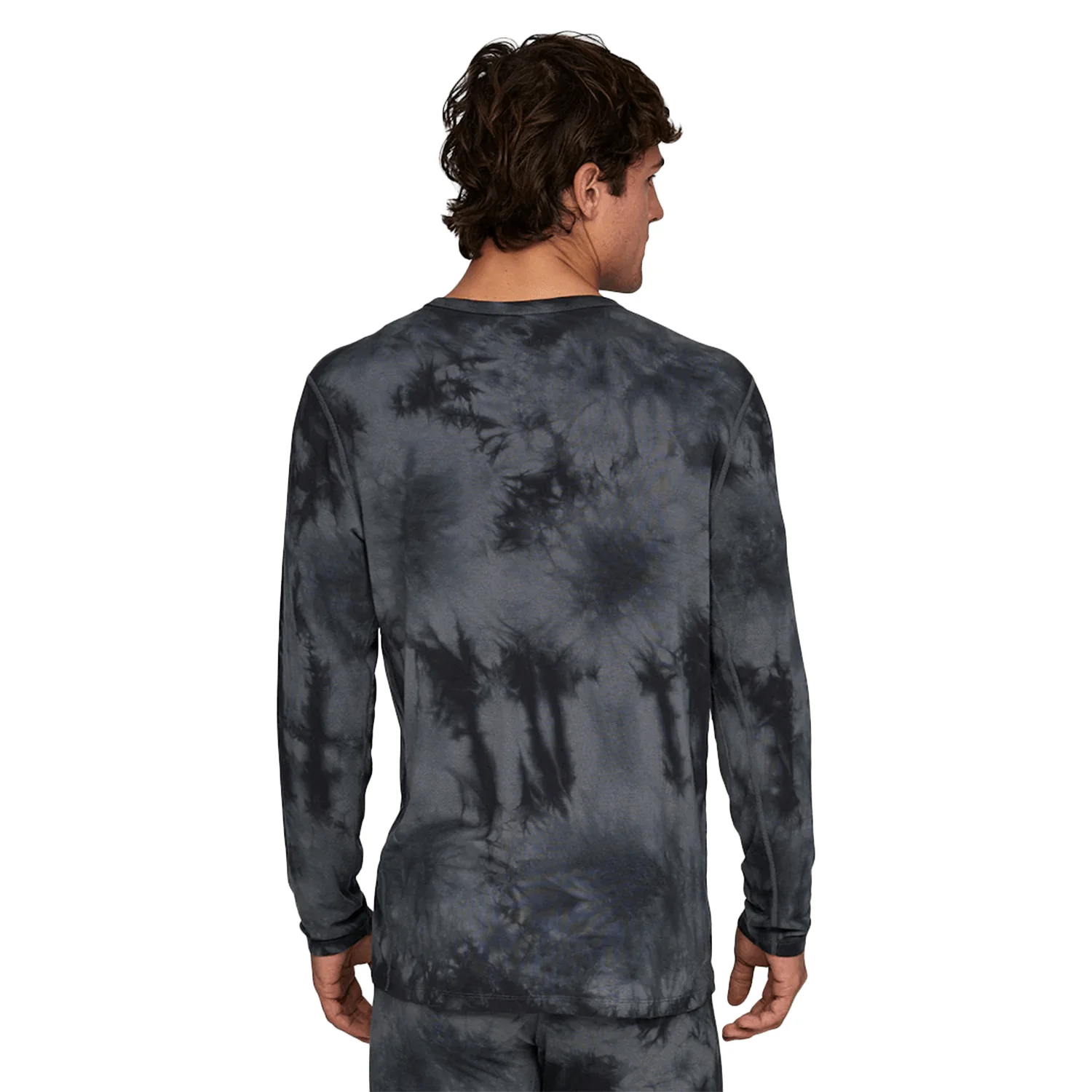Le Bent Men's Lightweight Crew 2026 Charcoal Tie Dye - Image 3
