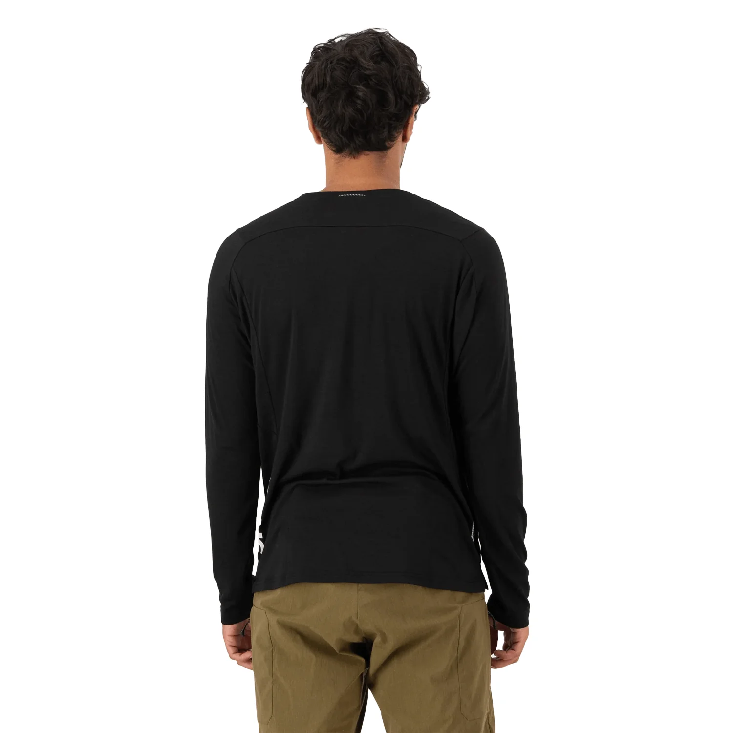 Mons Royale Men's Diversion Merino L/S Bike Jersey Black - Image 2