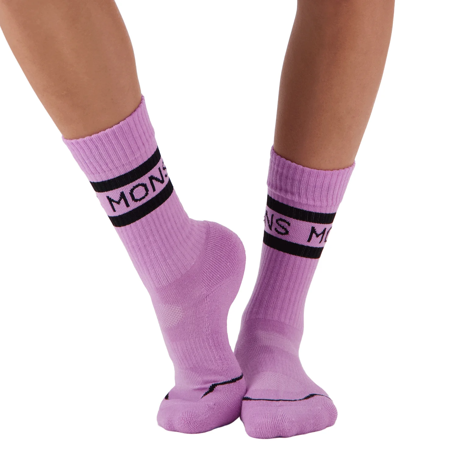 Mons Royale Signature Merino Crew Sock Pastel Purple - Image 3