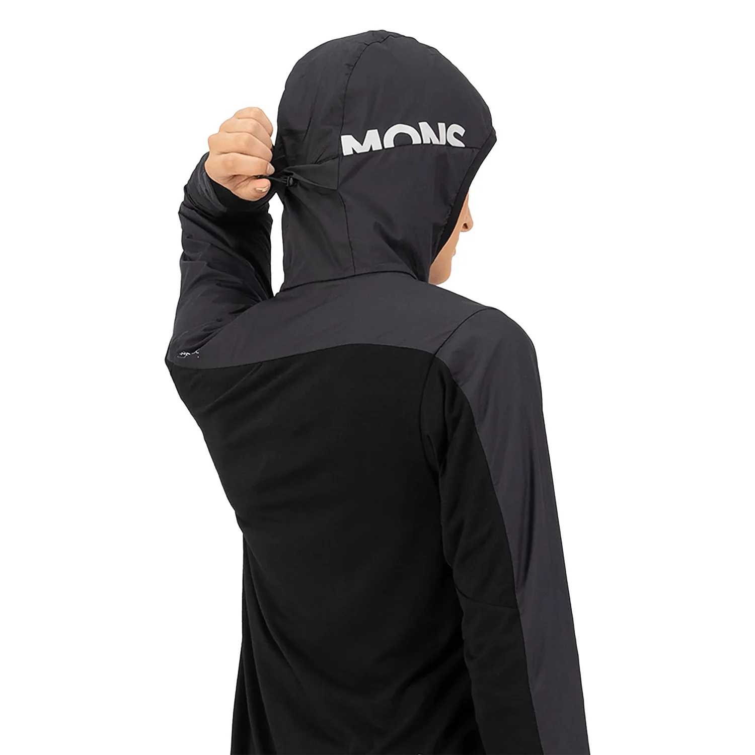 Mons Royale Women's Diversion Merino Wind Jacket Black - Image 3