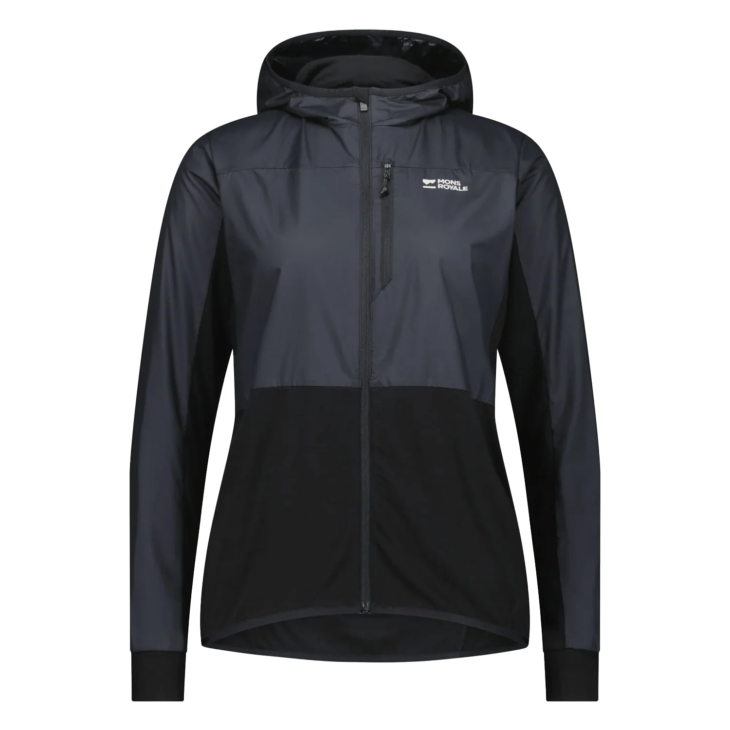 Mons Royale Women's Diversion Merino Wind Jacket Black - Image 4