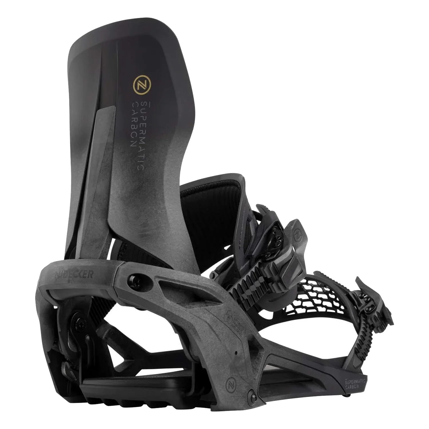 Nidecker Carbon Supermatic Snowboard Bindings 2026 Black