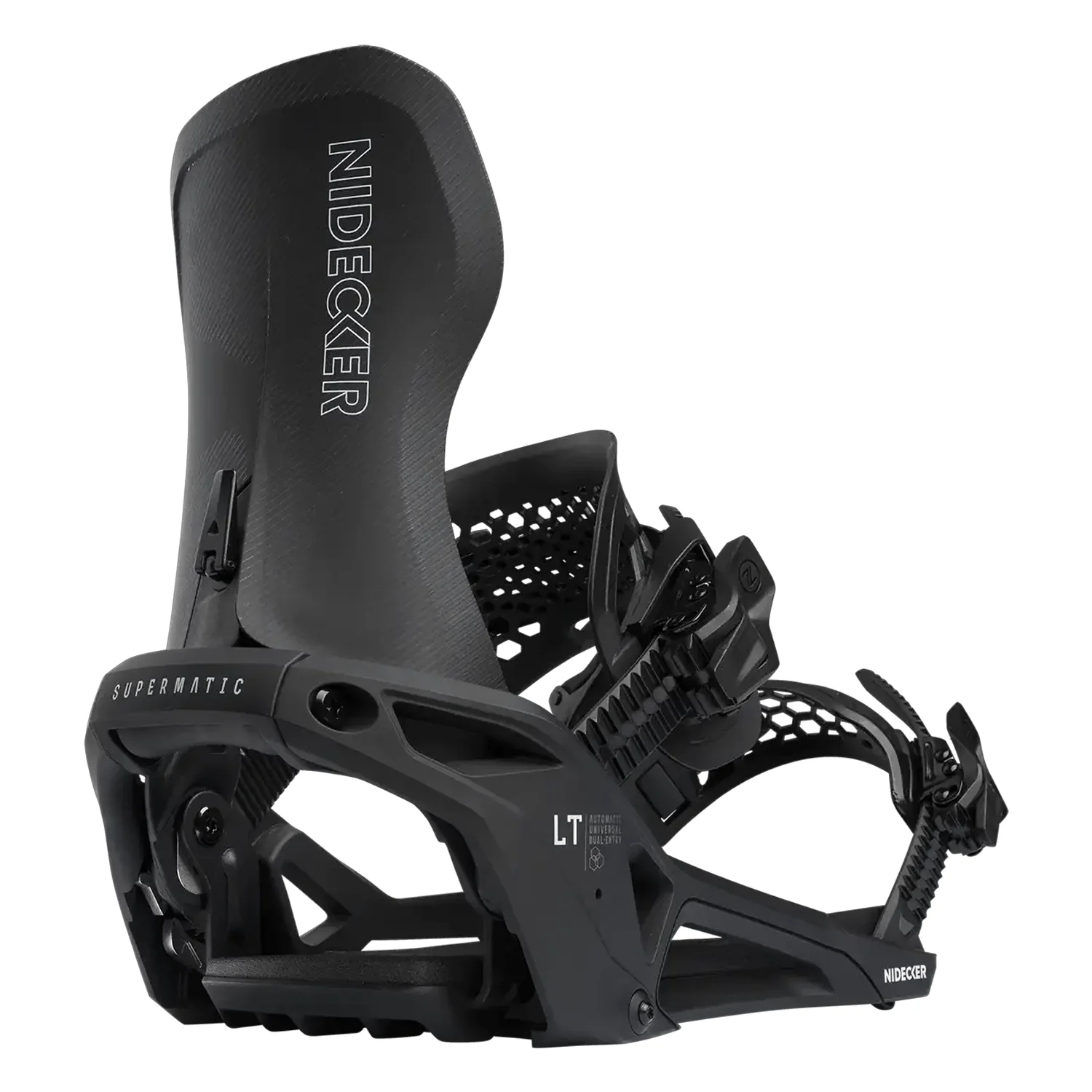 Nidecker LT Supermatic Snowboard Bindings 2026 Black