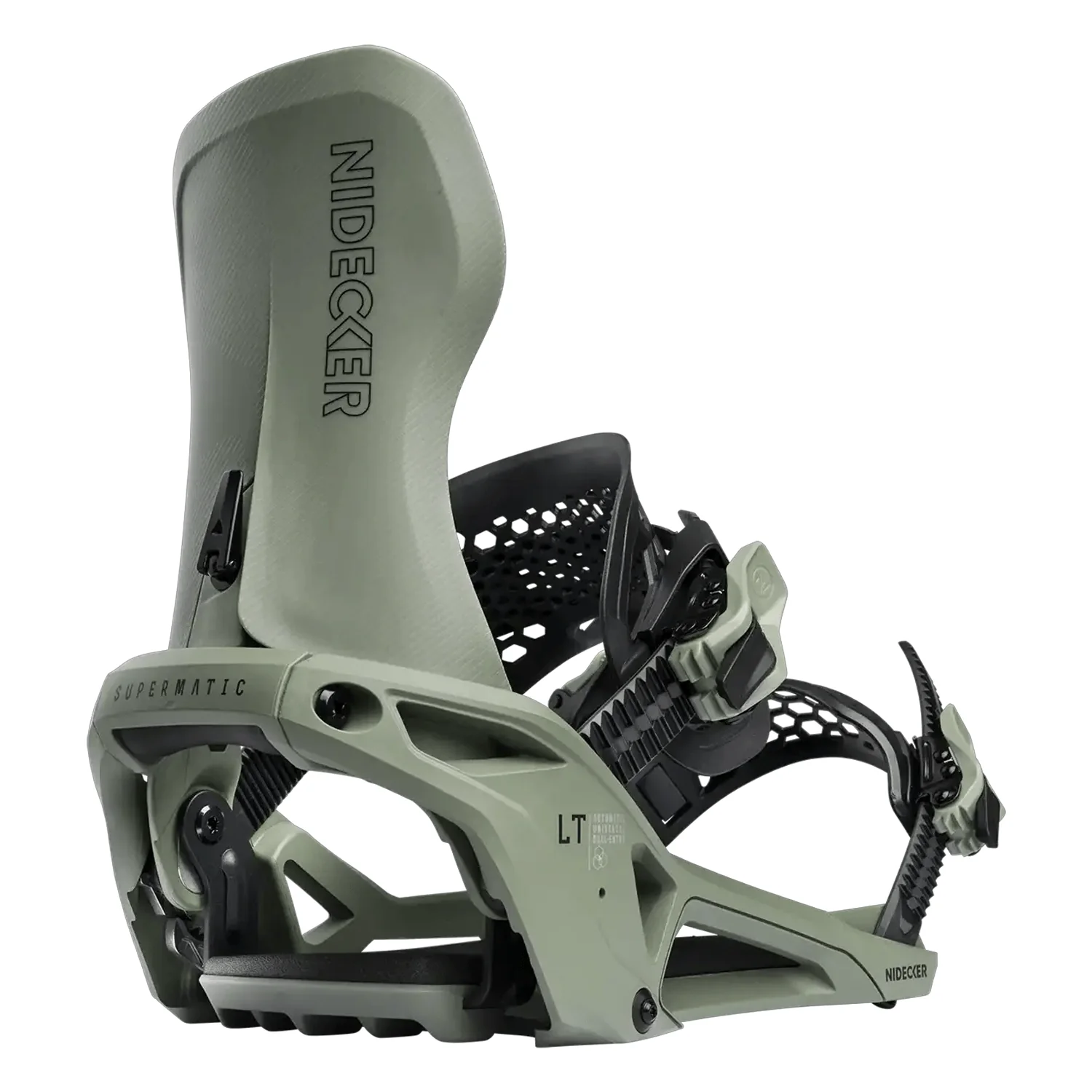 Nidecker LT Supermatic Snowboard Bindings 2026 Olive