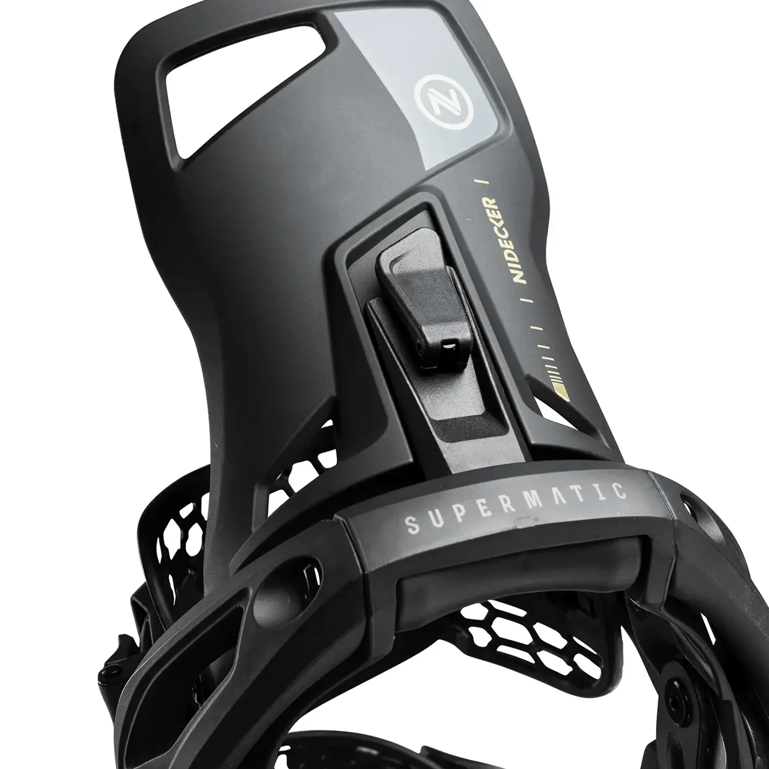 Nidecker OG Supermatic Snowboard Bindings 2026 Black - Image 3