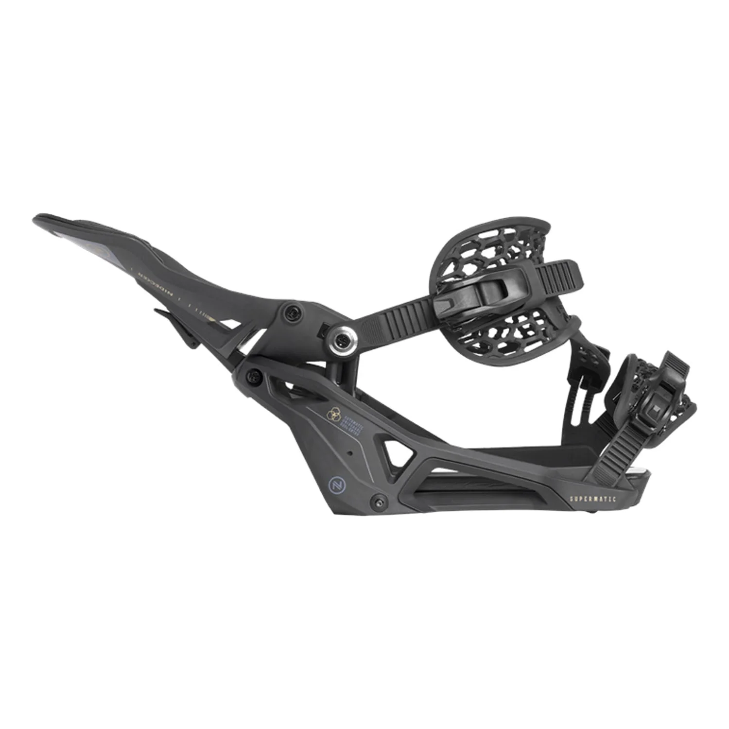 Nidecker Supermatic Snowboard Bindings 2025 Black - Image 4
