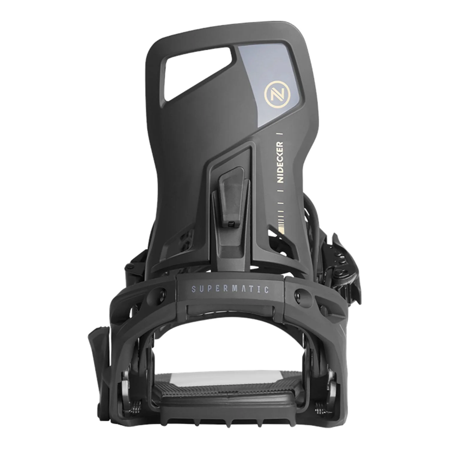 Nidecker Supermatic Snowboard Bindings 2025 Black - Image 7