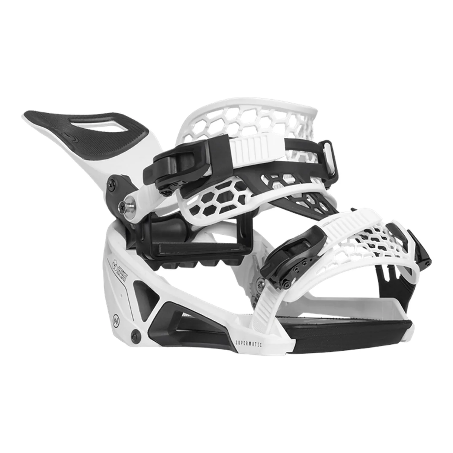 Nidecker Supermatic Snowboard Bindings 2025 White - Image 5