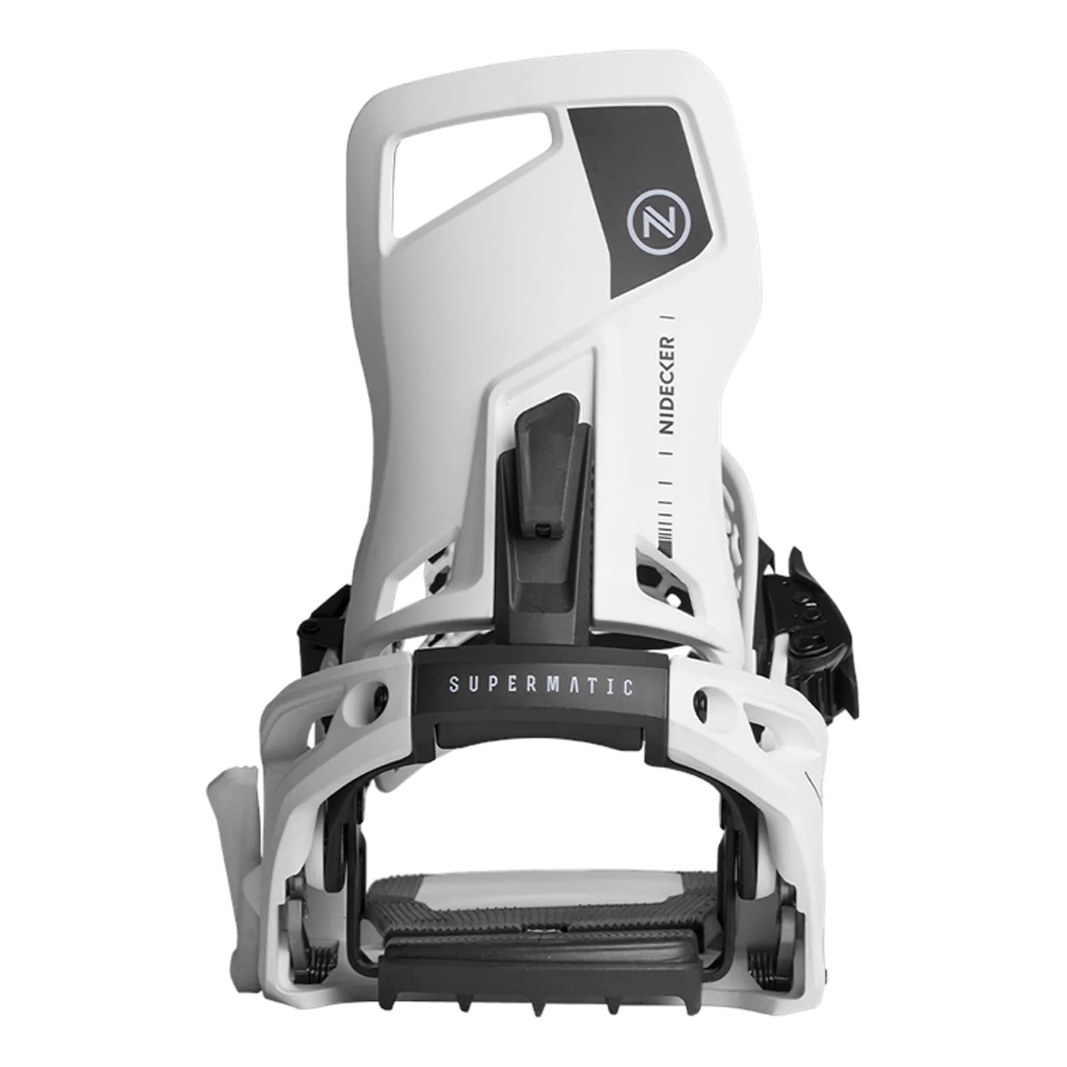 Nidecker Supermatic Snowboard Bindings 2025 White - Image 7
