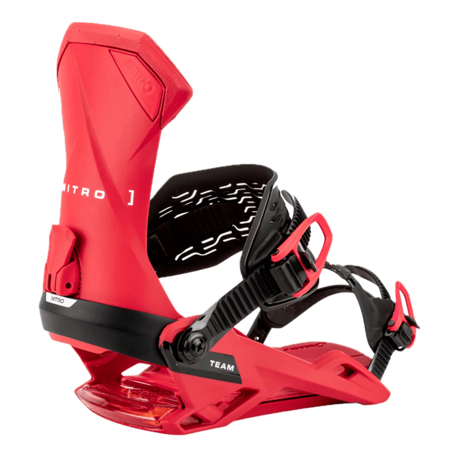 Nitro Men's Team Snowboard Bindings 2026 Vivid Red