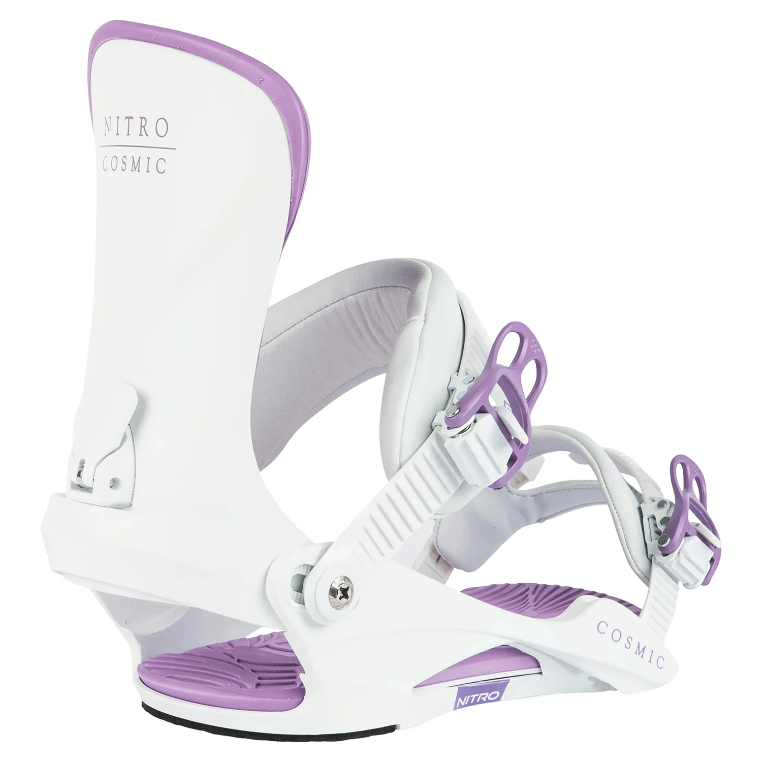 Nitro Women's Cosmic Snowboard Bindings 2024 White Lavender - Image 2