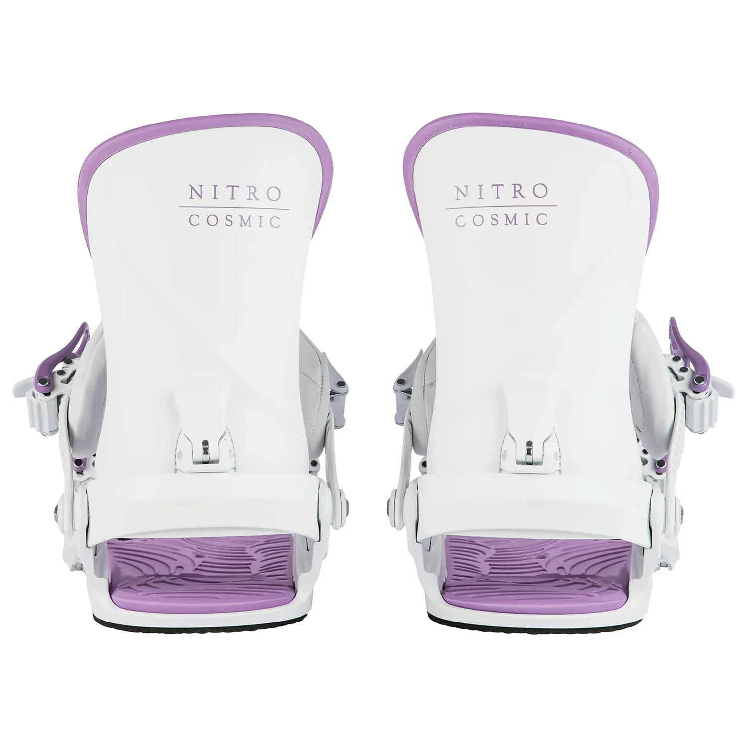 Nitro Women's Cosmic Snowboard Bindings 2024 White Lavender - Image 3