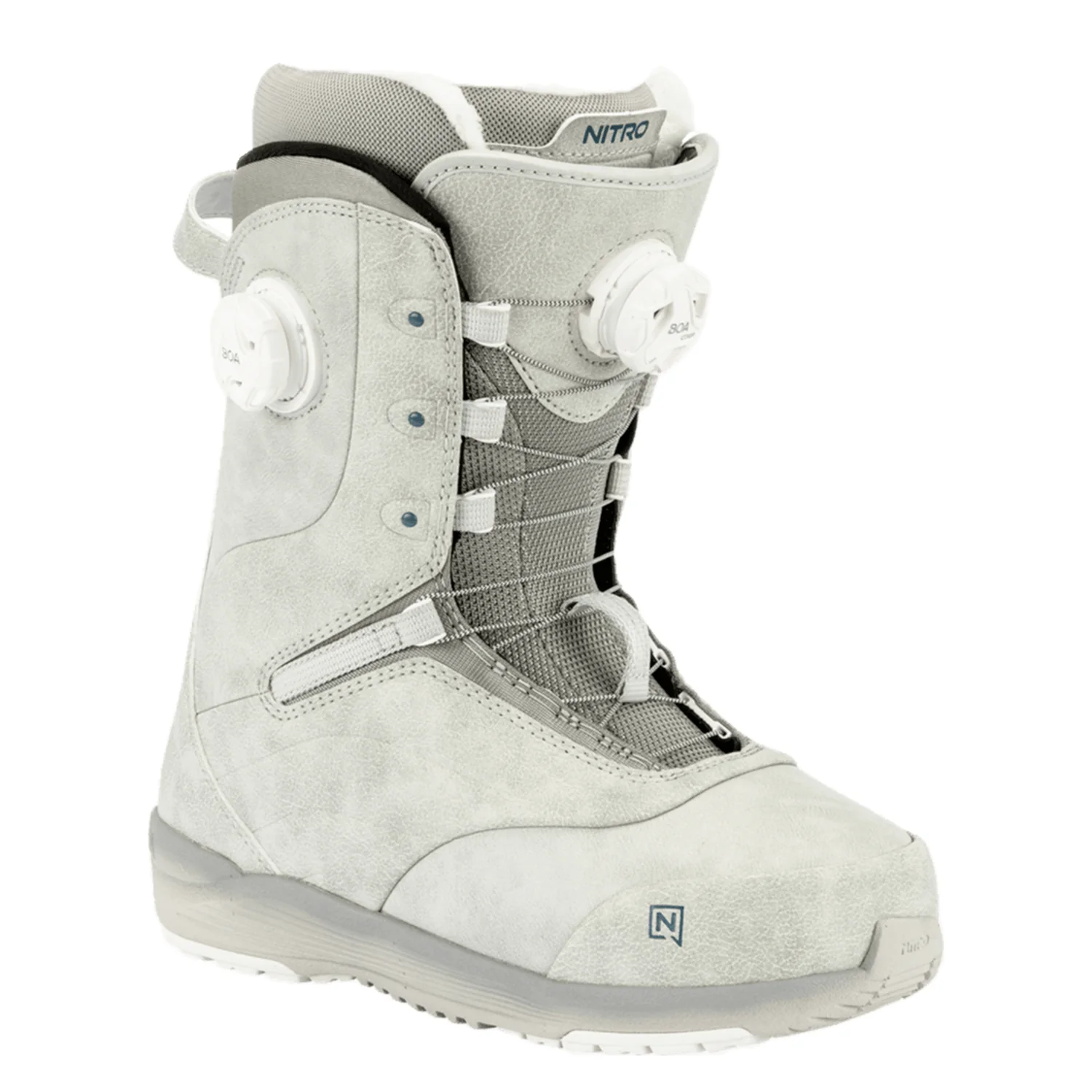 Nitro Women's Crown BOA Snowboard Boots 2026 Light Grey