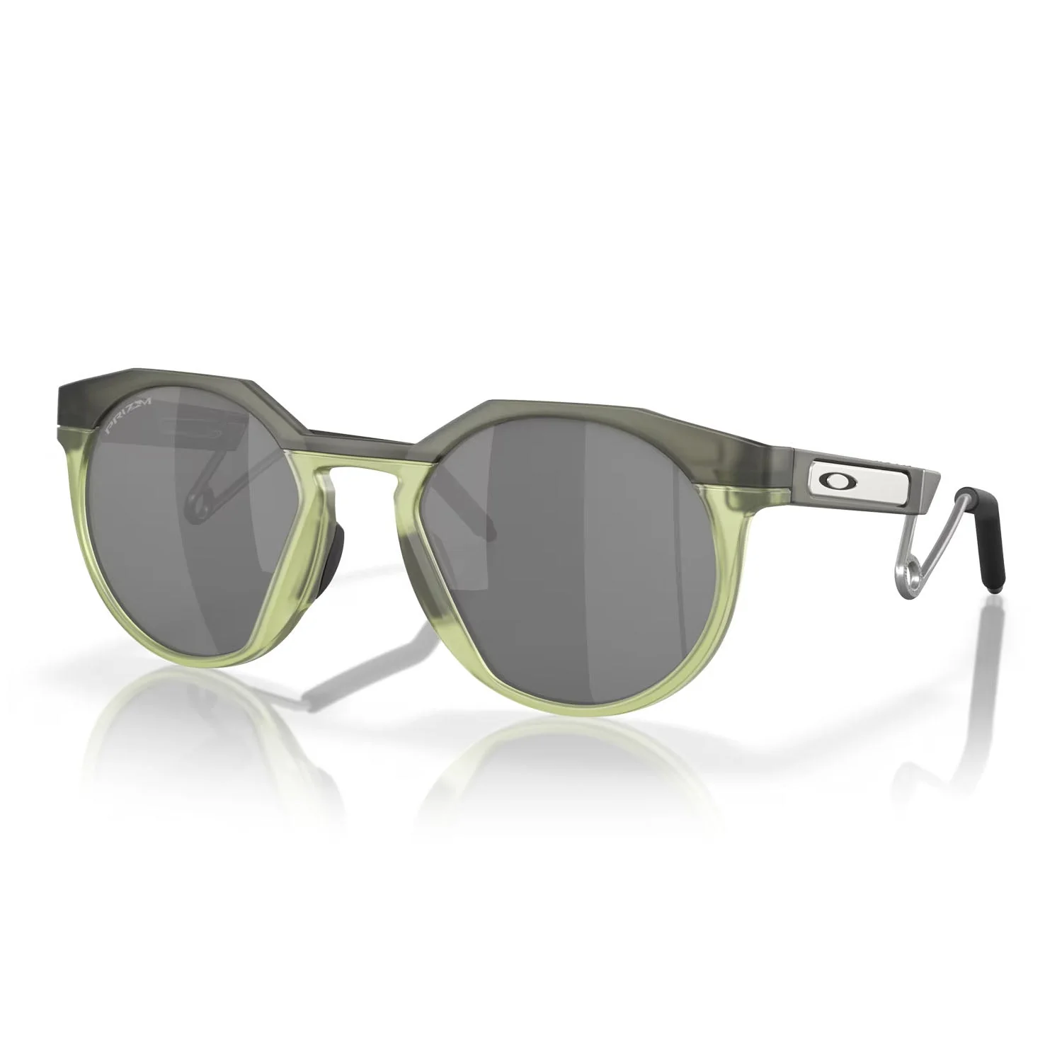 Oakley HSTN Metal Sunglasses Matte Olive Transparent Fern/Prizm Black