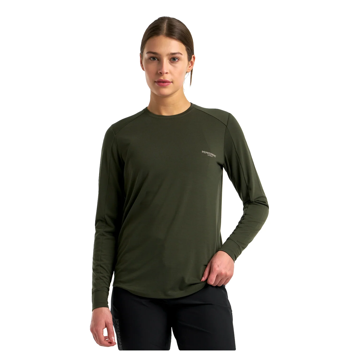 Peppermint Women's Peak Long Sleeve Jersey Spruce - Image 2