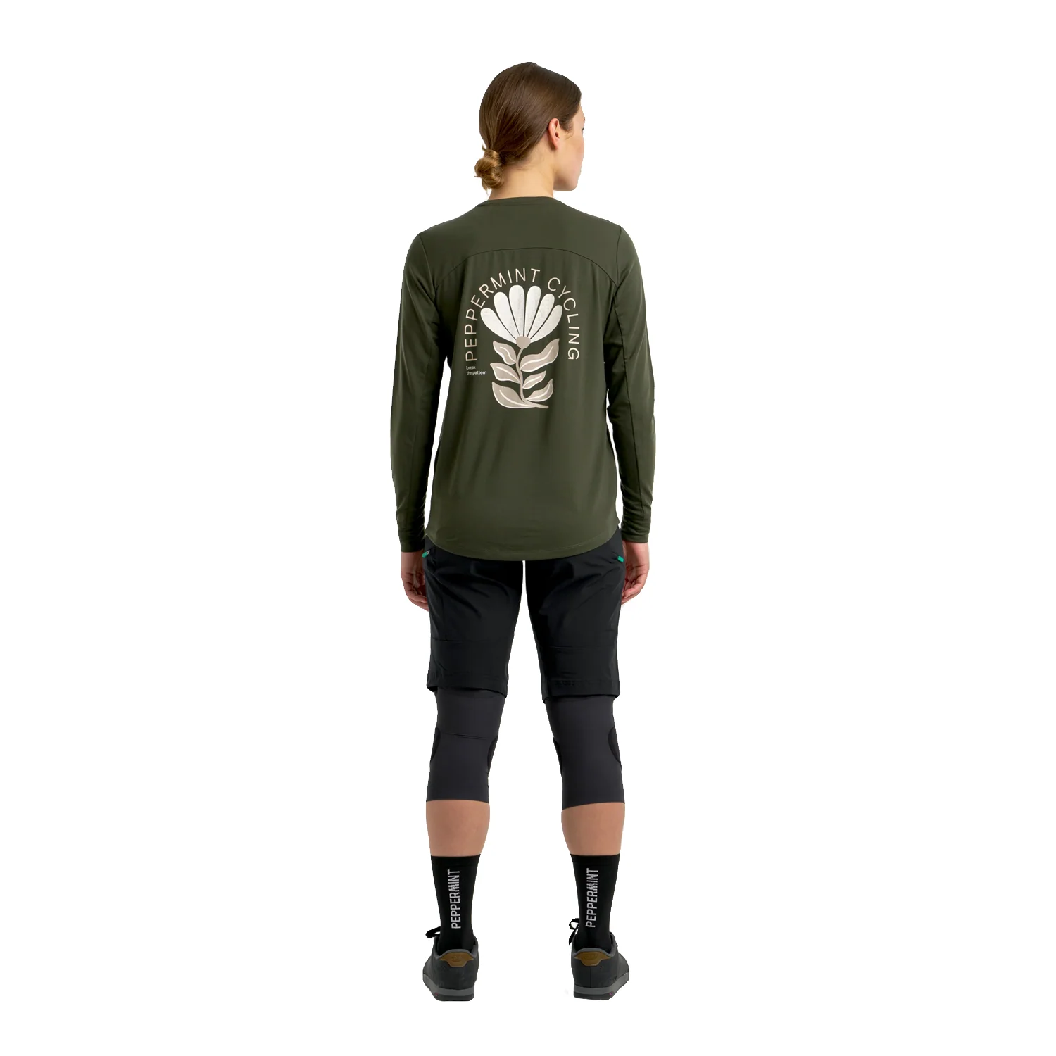 Peppermint Women's Peak Long Sleeve Jersey Spruce - Image 3