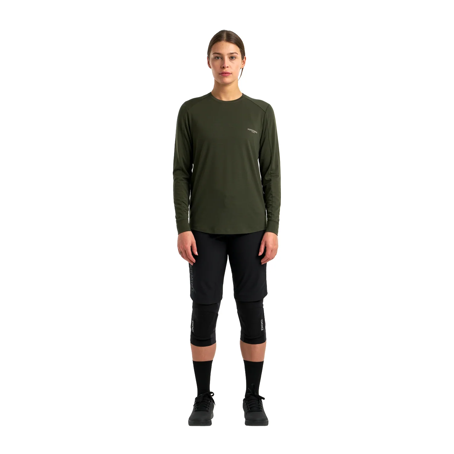 Peppermint Women's Peak Long Sleeve Jersey Spruce - Image 4