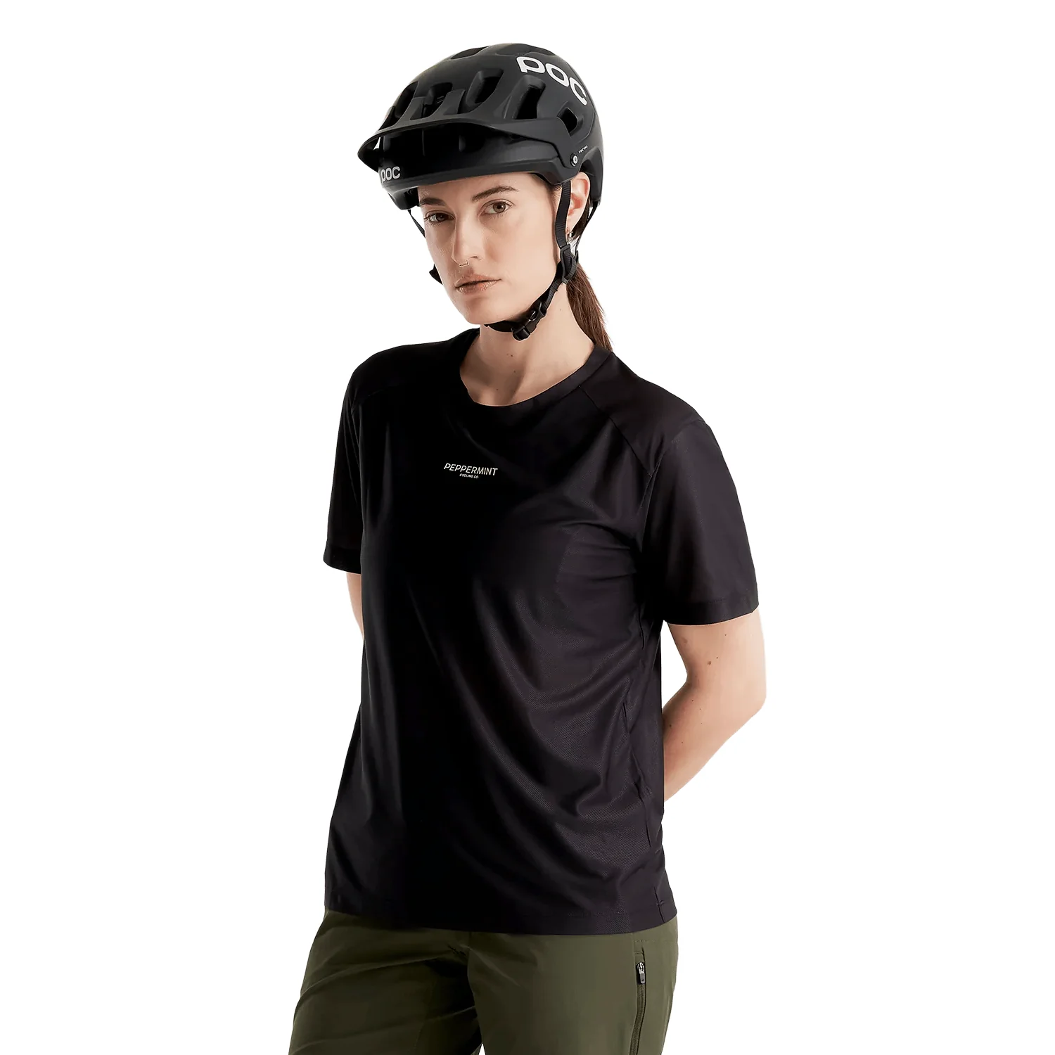 Peppermint Women's Trail S/S Jersey Black