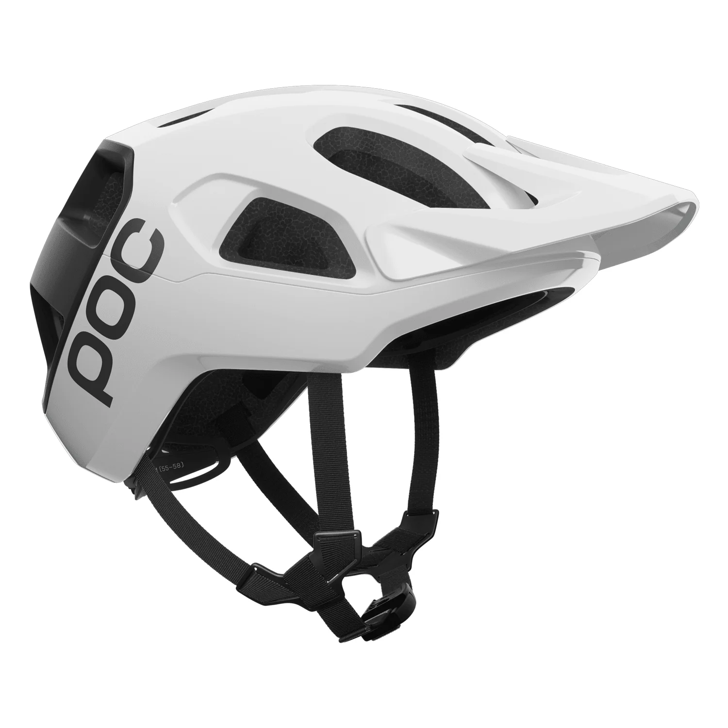 POC Cularis Helmet Uranium Black Matt/Hydrogen White w/Logo