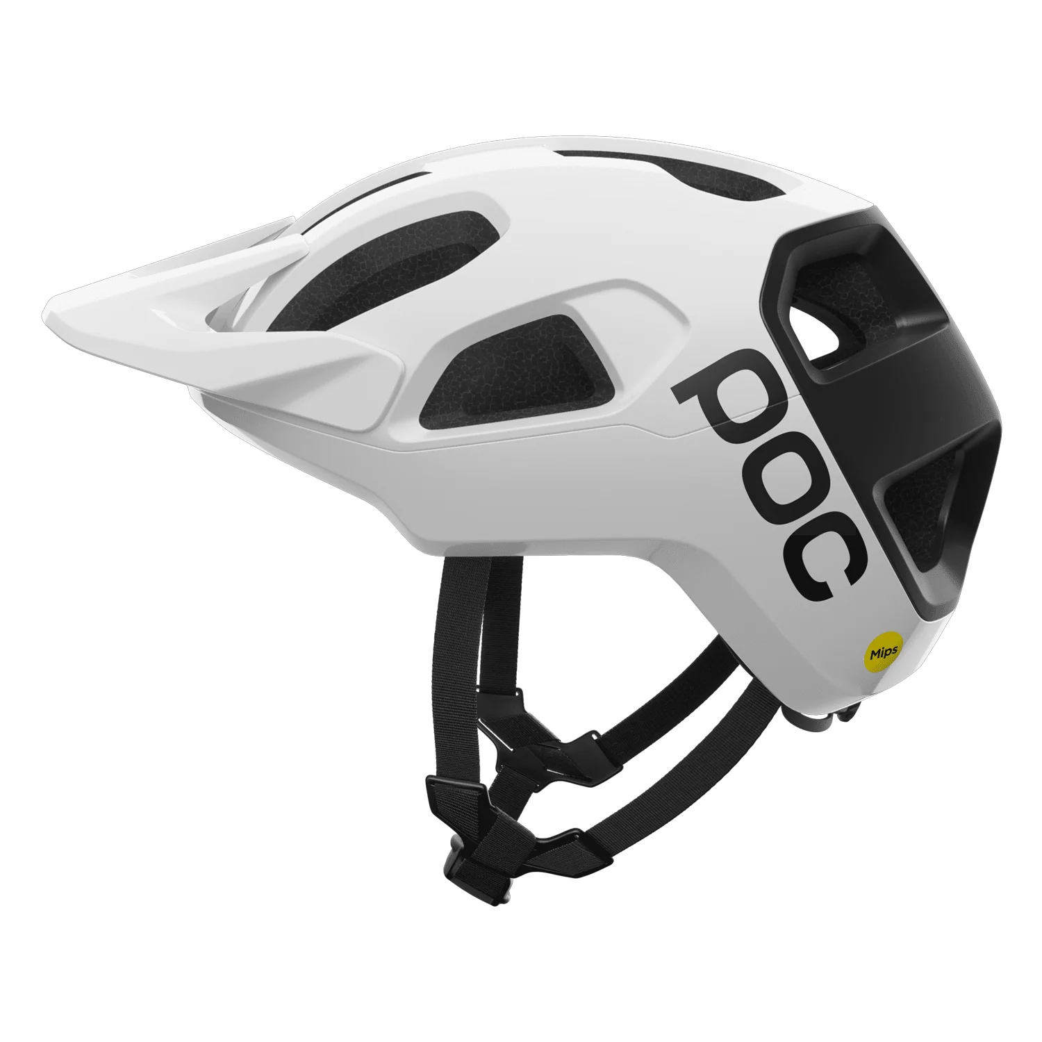 POC Cularis Helmet Uranium Black Matt/Hydrogen White w/Logo - Image 2