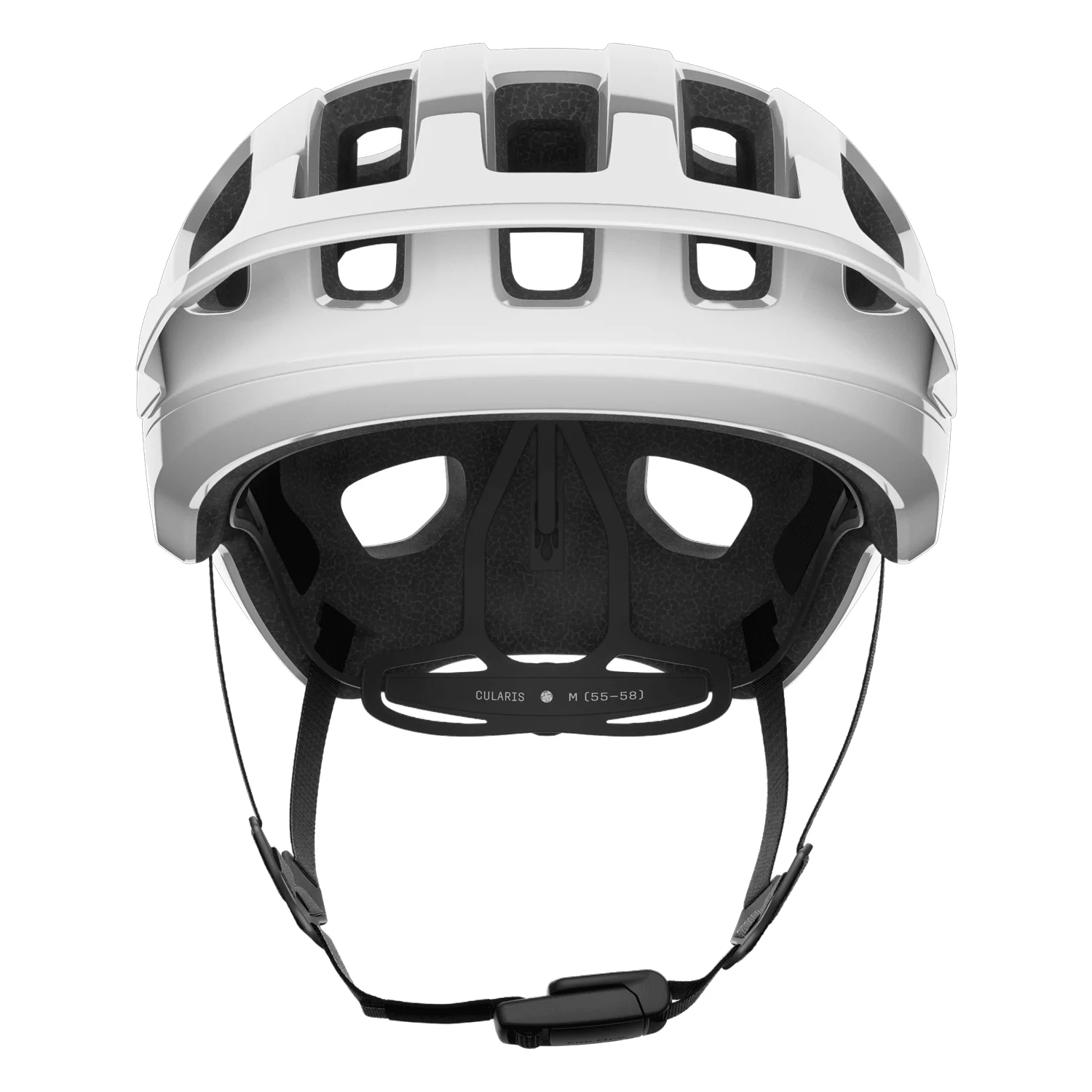 POC Cularis Helmet Uranium Black Matt/Hydrogen White w/Logo - Image 3