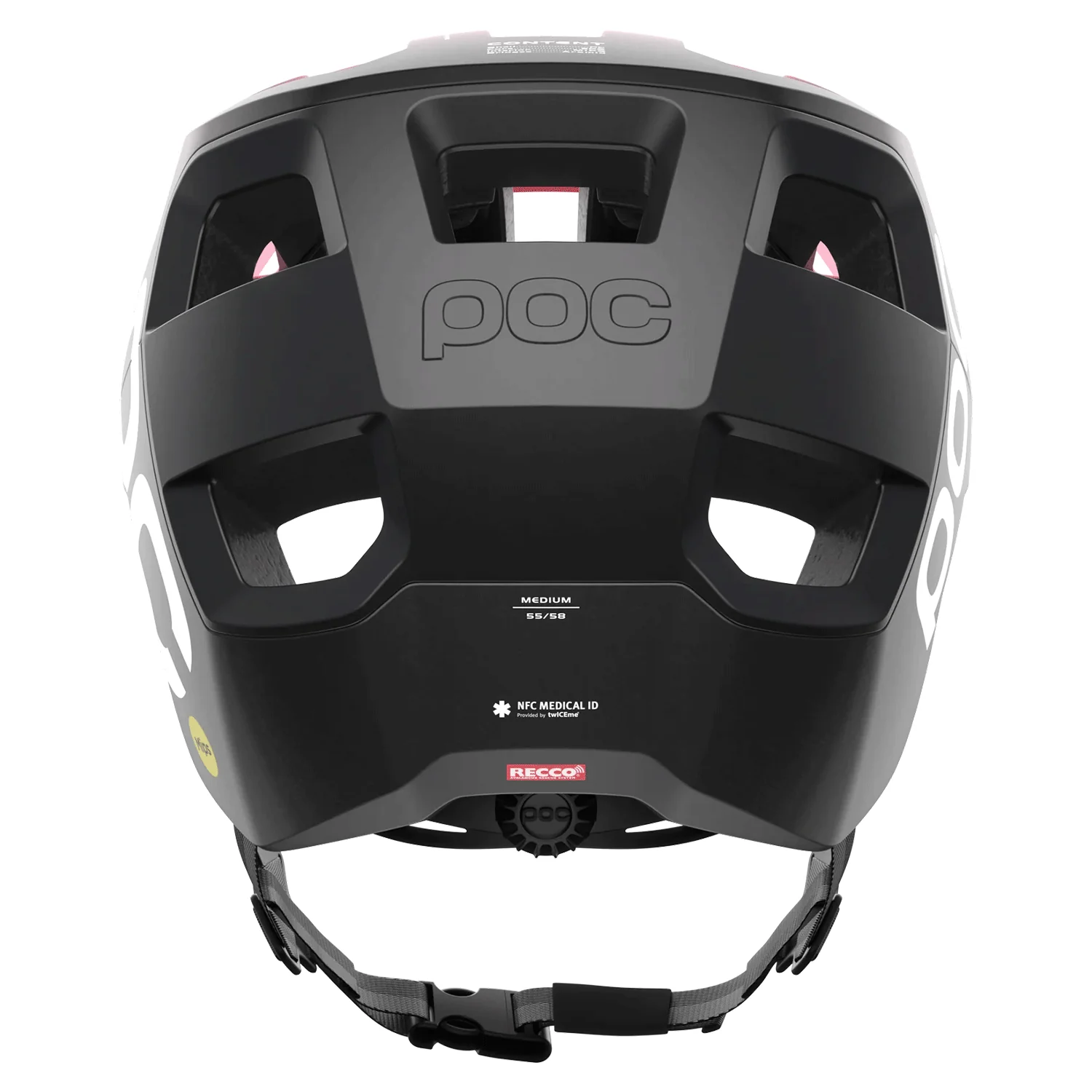 POC Unisex Kortal Race MIPS Helmet Fluorescent Pink/Uranium Black Matt - Image 3