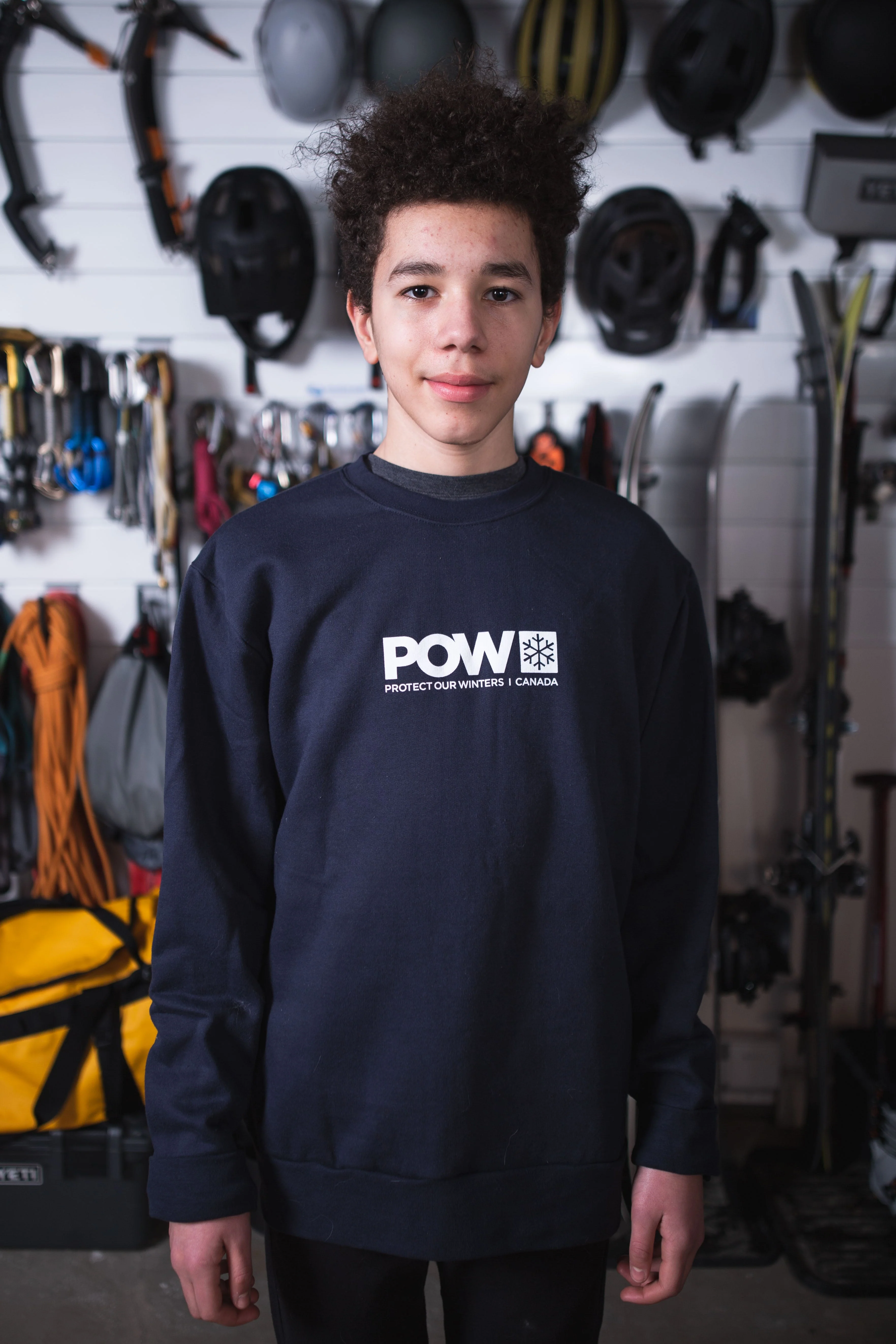 POW Canada Logo Crew Navy - Image 4
