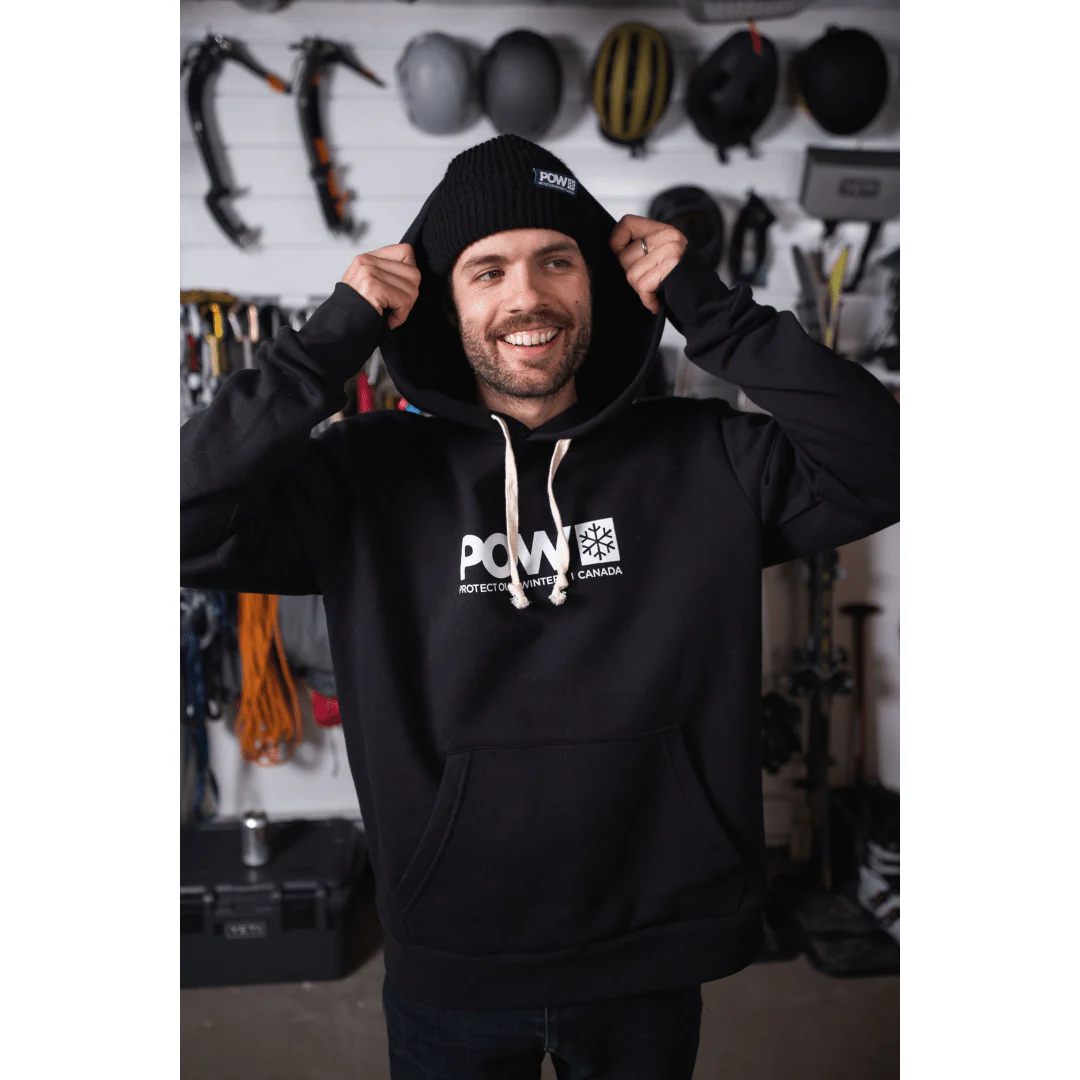 POW Canada Logo Hoodie Black - Image 3