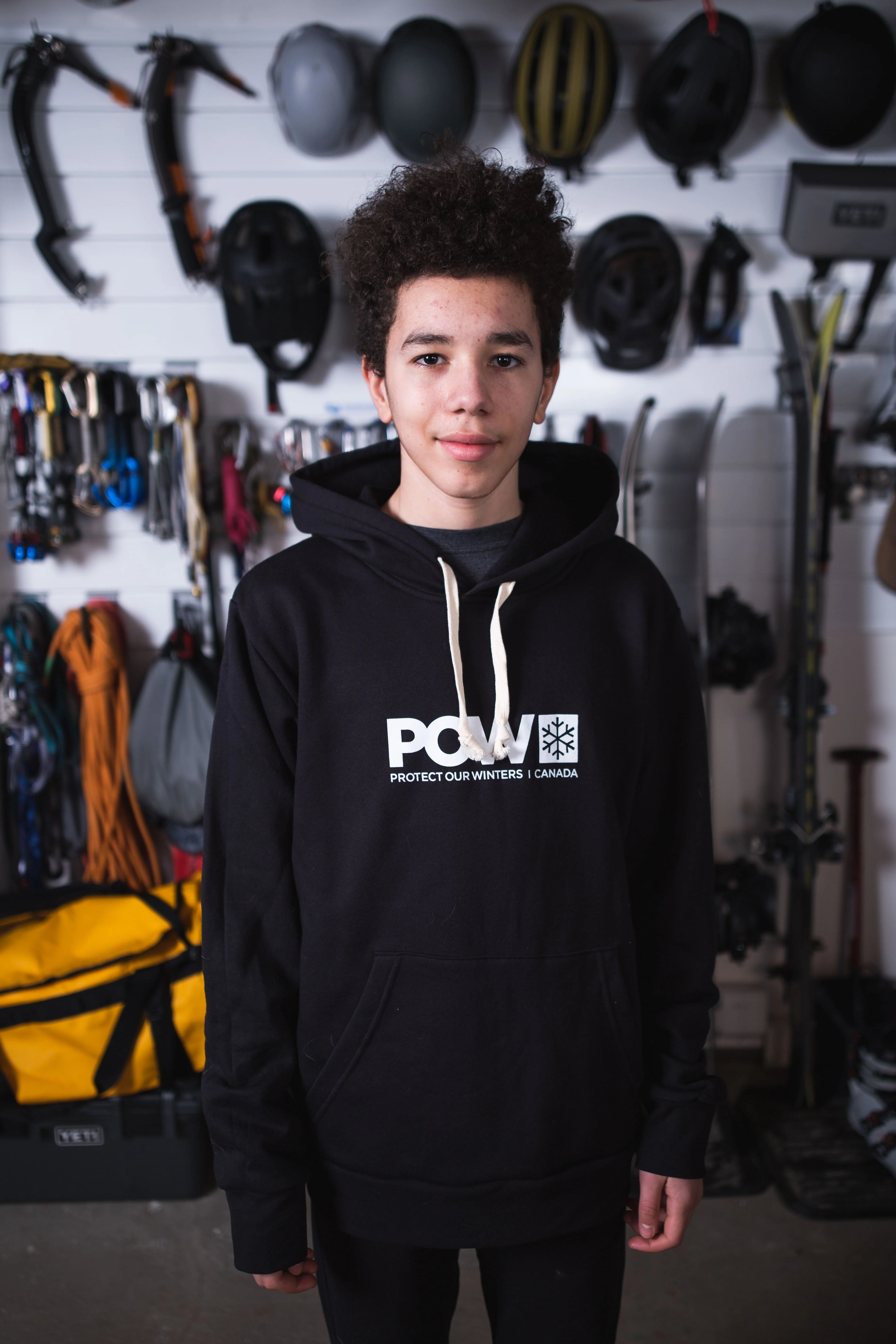 POW Canada Logo Hoodie Black - Image 4