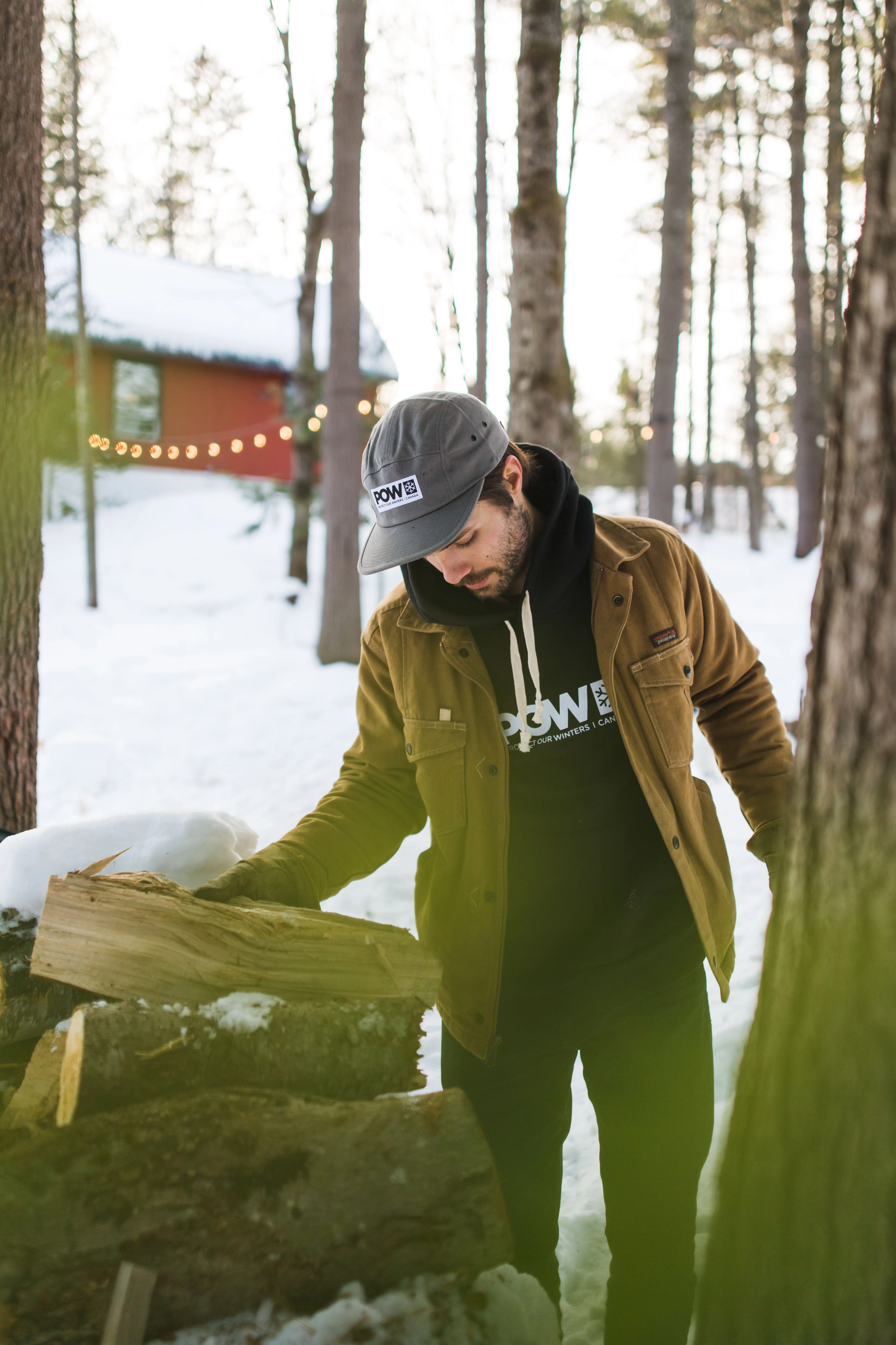 POW Canada Logo Hoodie Black - Image 5