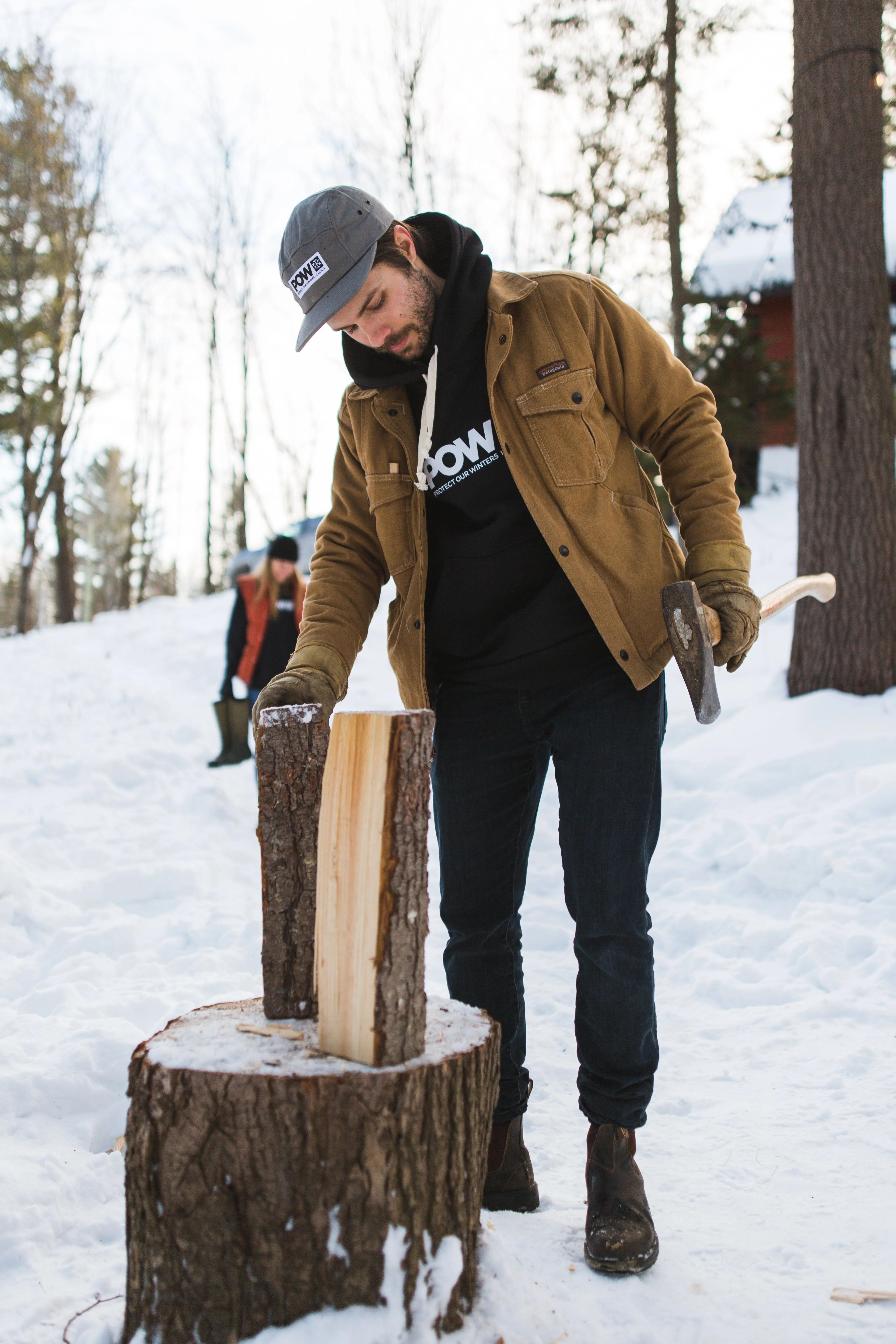 POW Canada Logo Hoodie Black - Image 6
