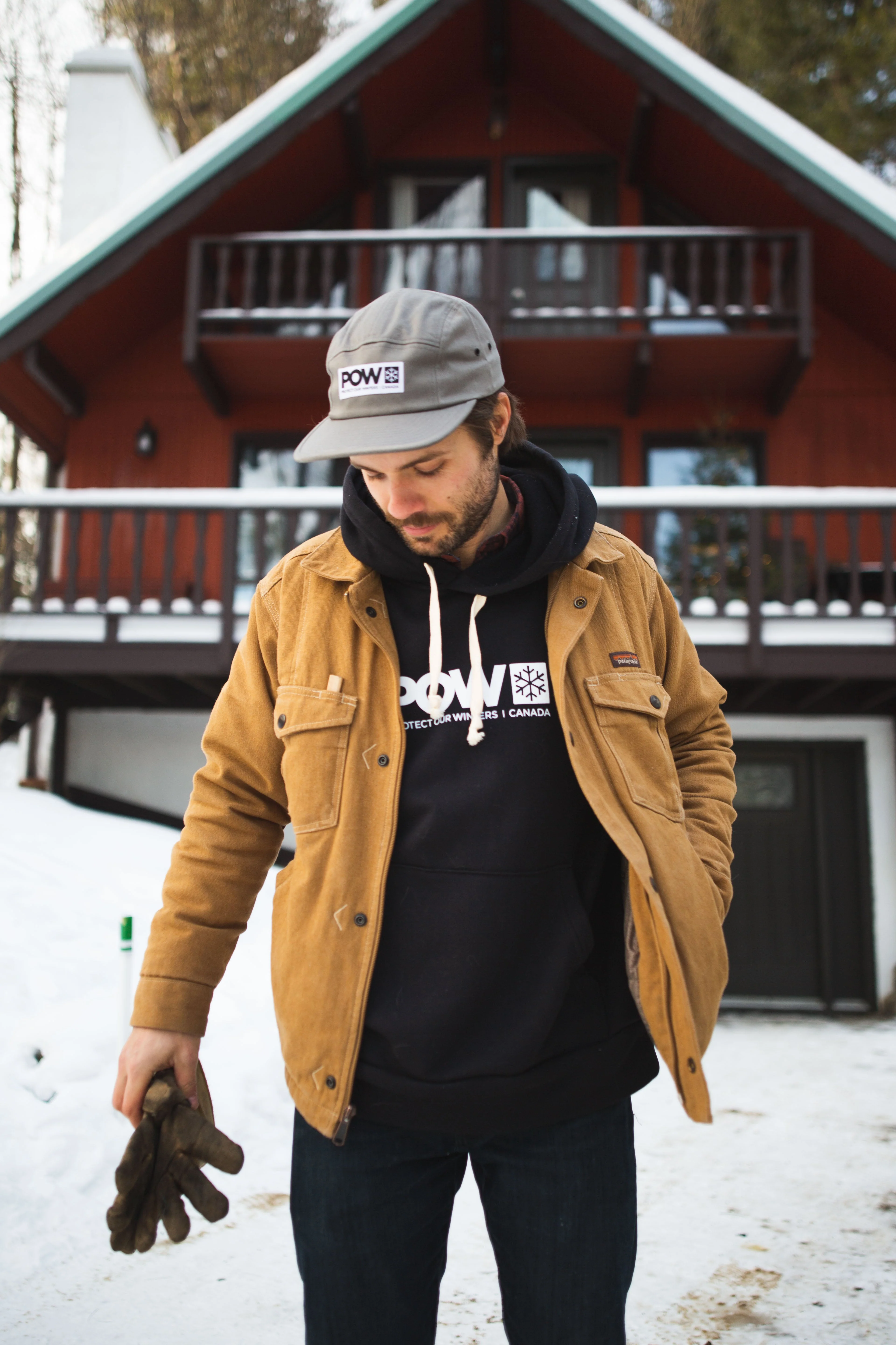 POW Canada Logo Hoodie Black - Image 7