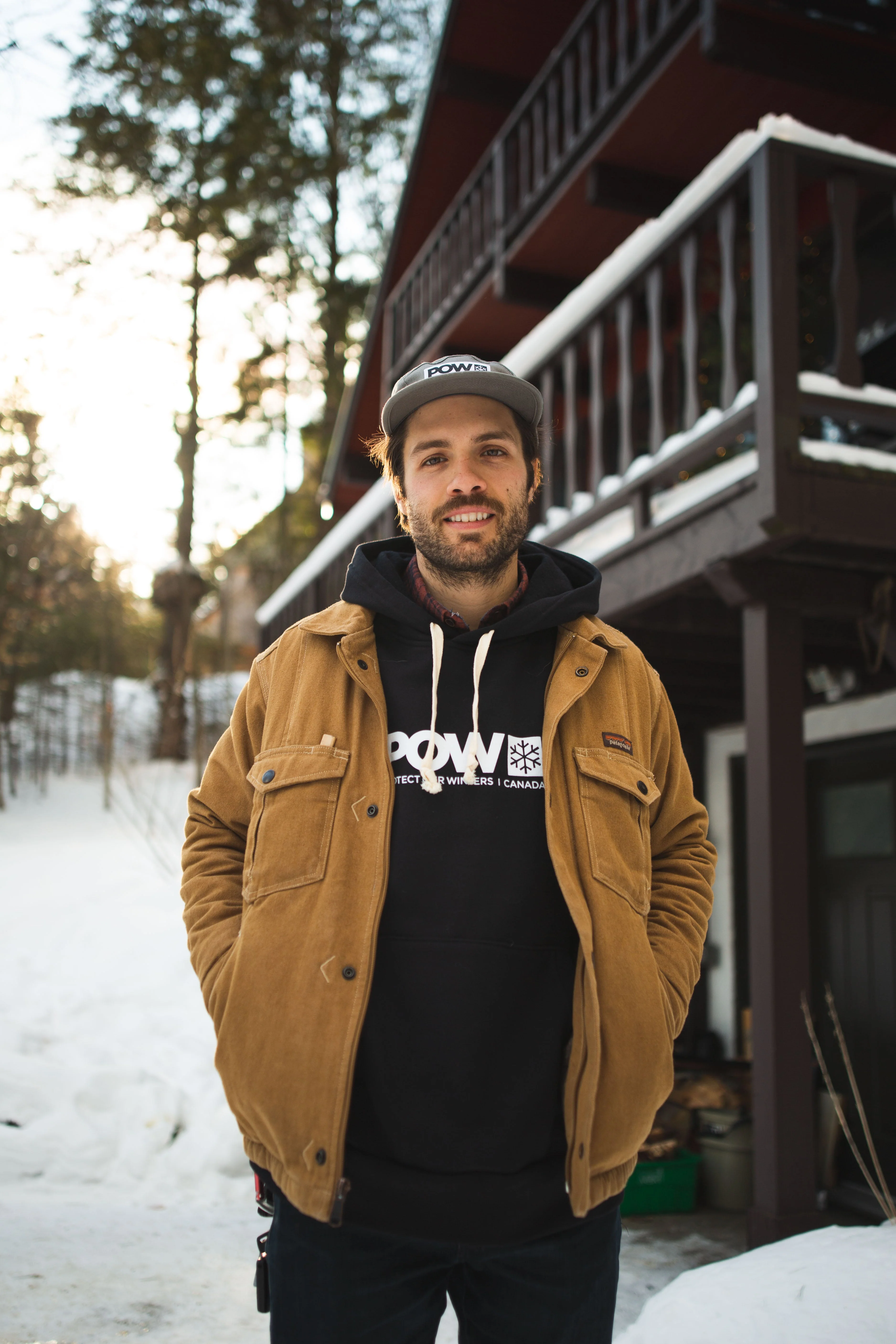POW Canada Logo Hoodie Black - Image 9