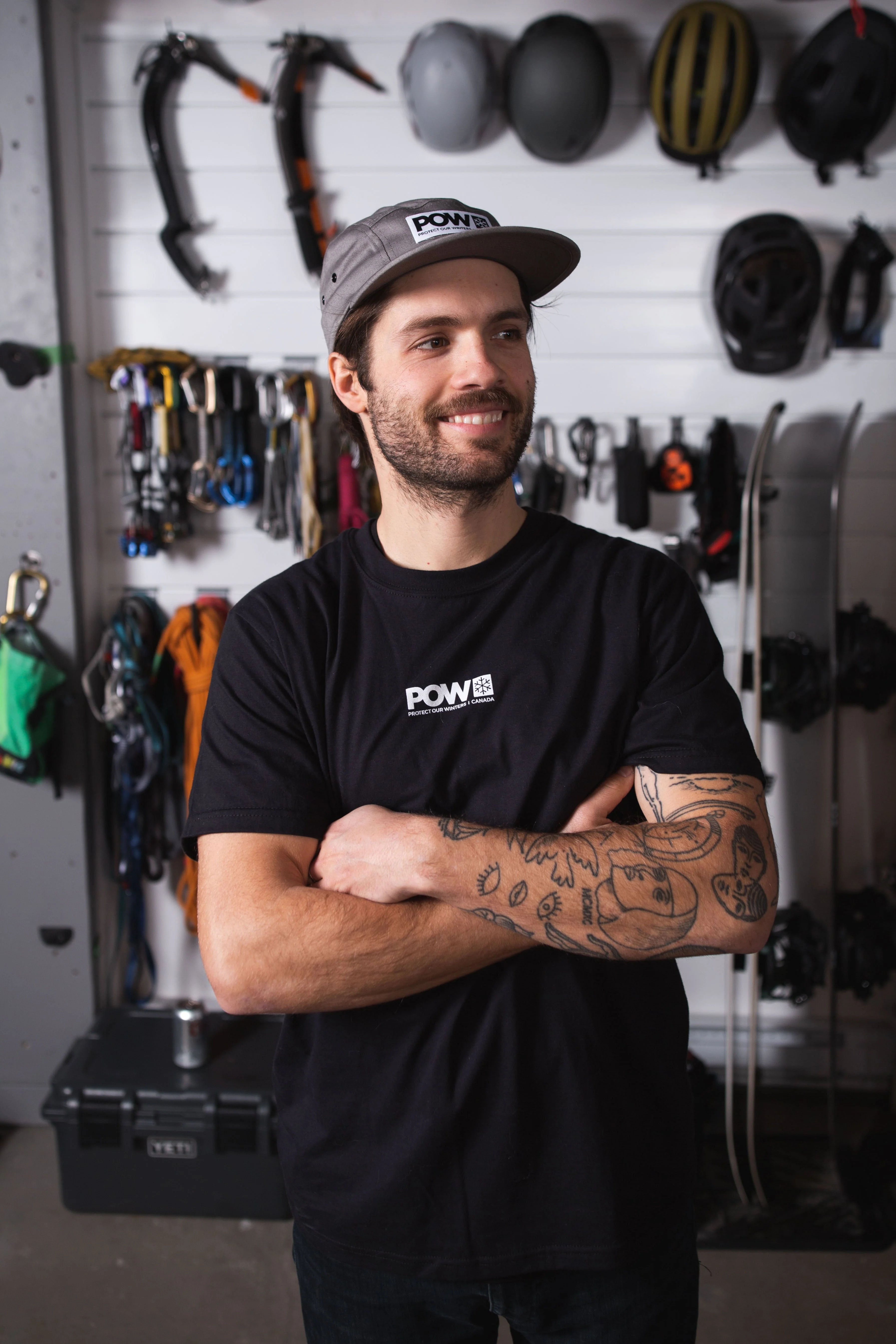 POW Canada Logo T-Shirt Black - Image 3