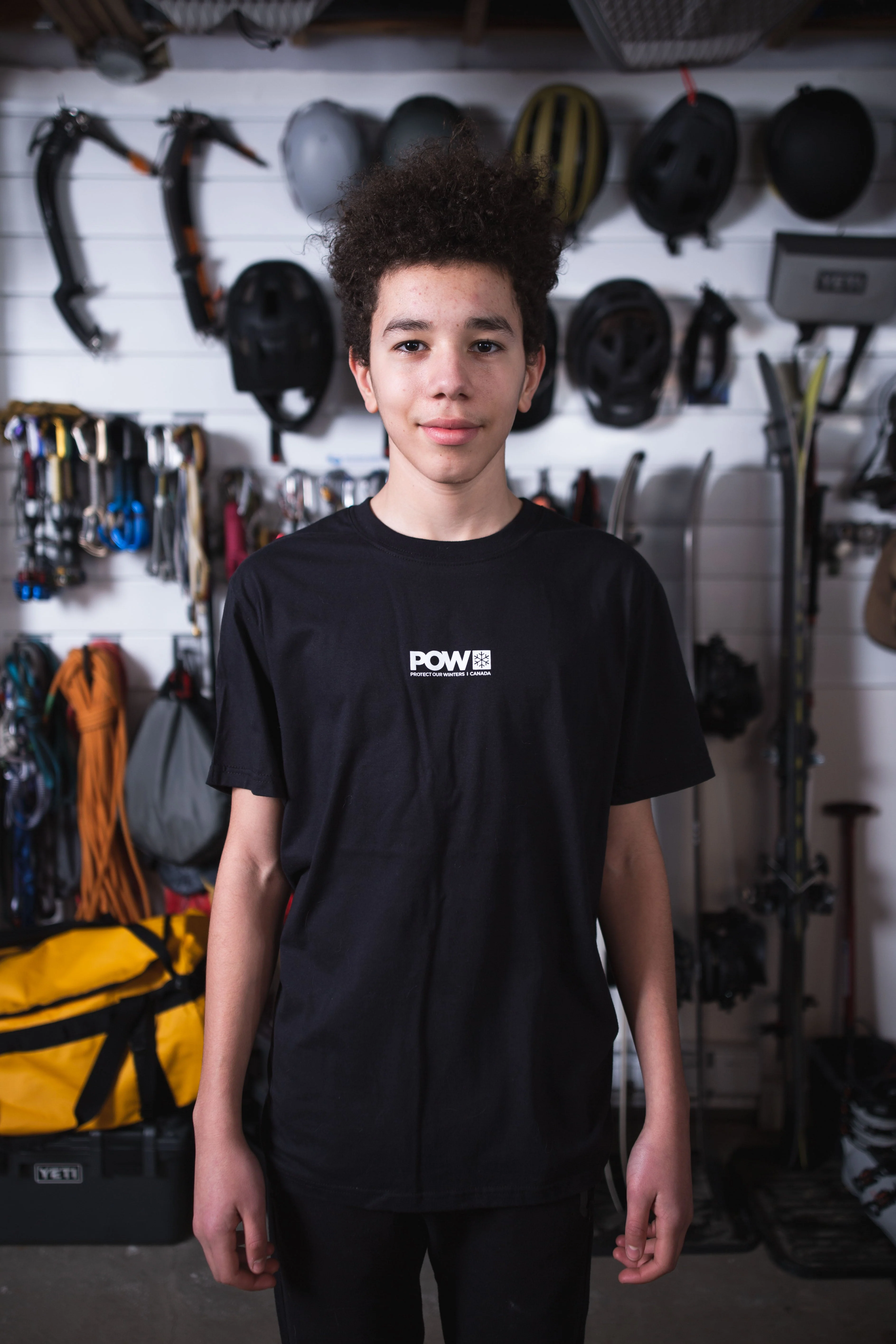 POW Canada Logo T-Shirt Black - Image 5